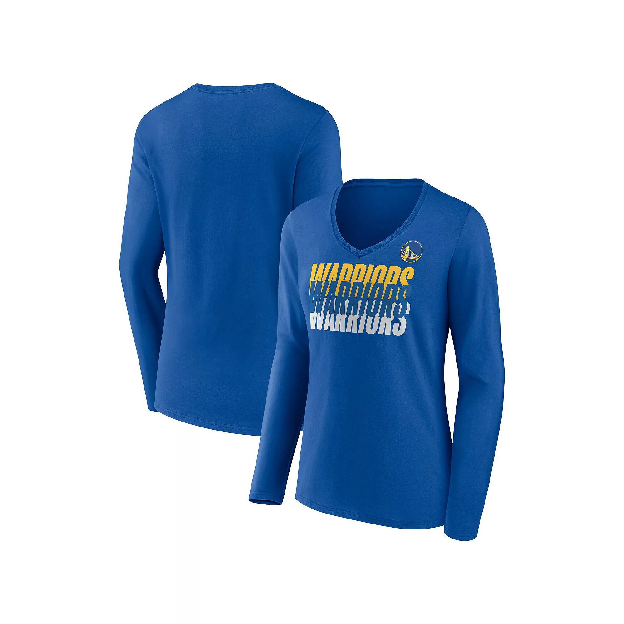 Womens Fanatics Hunter Green Milwaukee Bucks Iconic Tumble Long Sleeve V-Neck T-Shirt Product Image