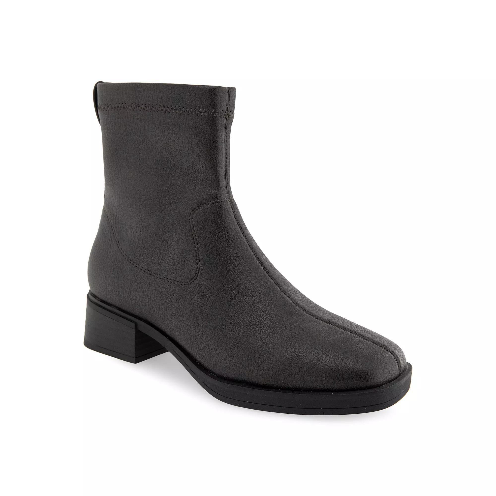 Aerosoles Dazzy Women's Stretch Equestrian Ankle Boots, Size: 9.5, Java Stretch Pebbled Product Image