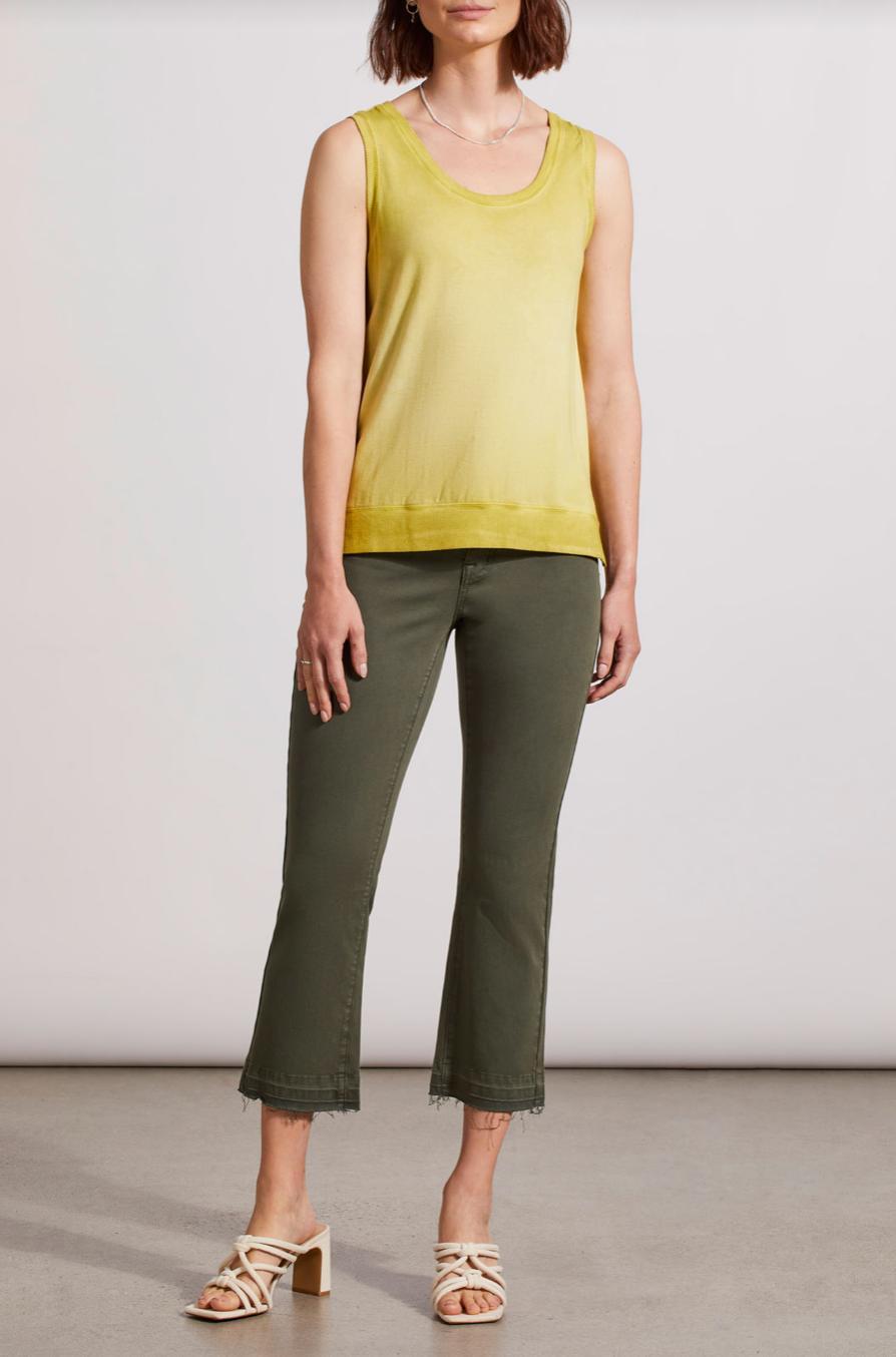 High/Low Tank Top- Pear Product Image