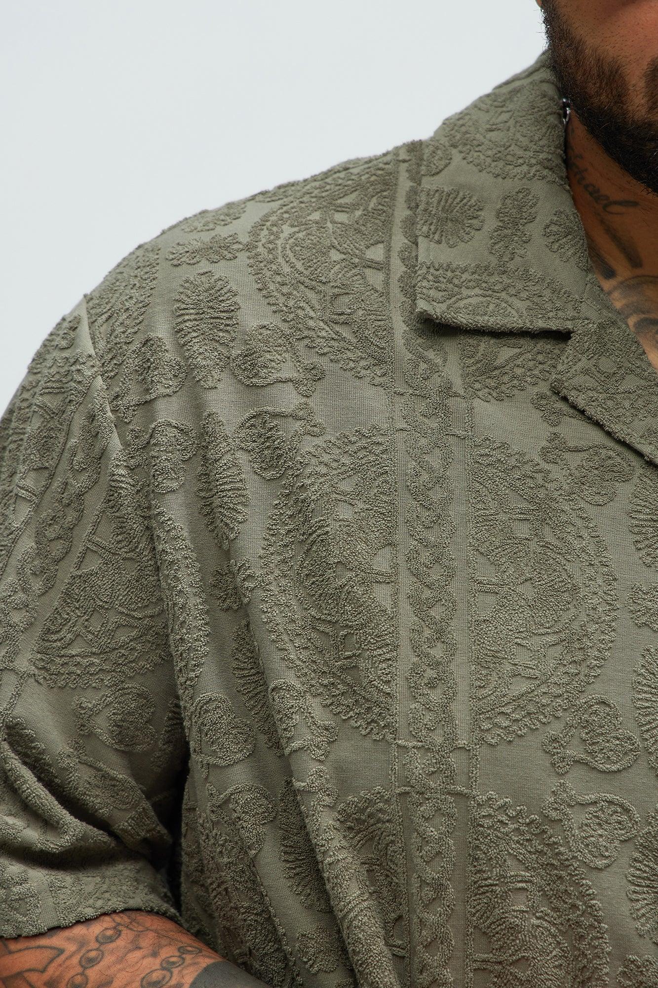 Link Textured Shirt - Olive Product Image