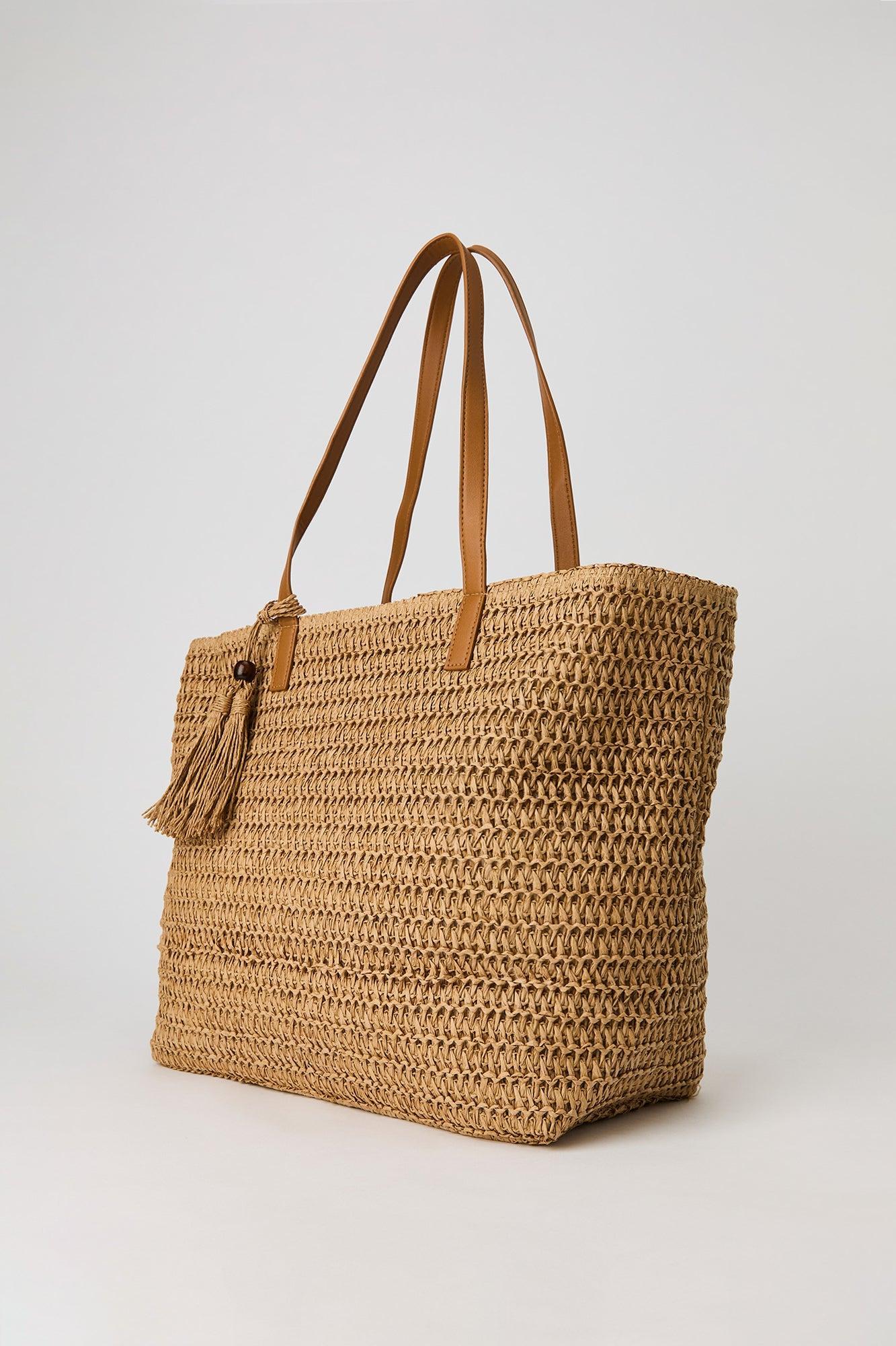 Straw Tote Bag Female Product Image