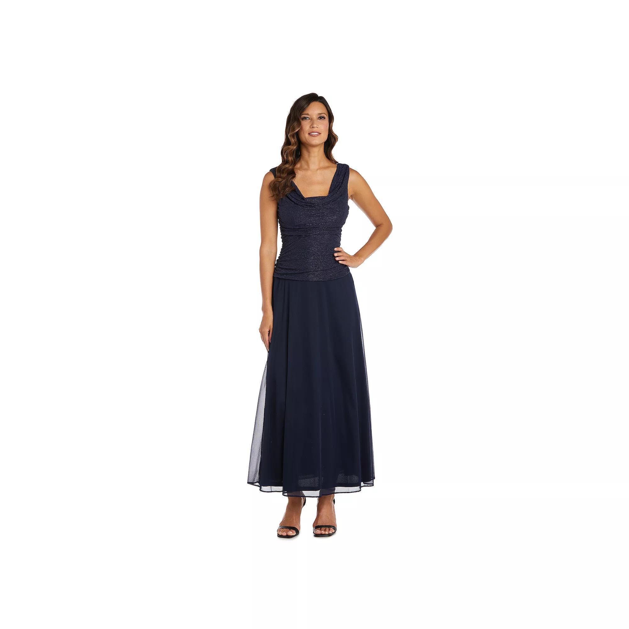 Women's R&M Richards Long Evening Gown, Size: 16, Blue Product Image