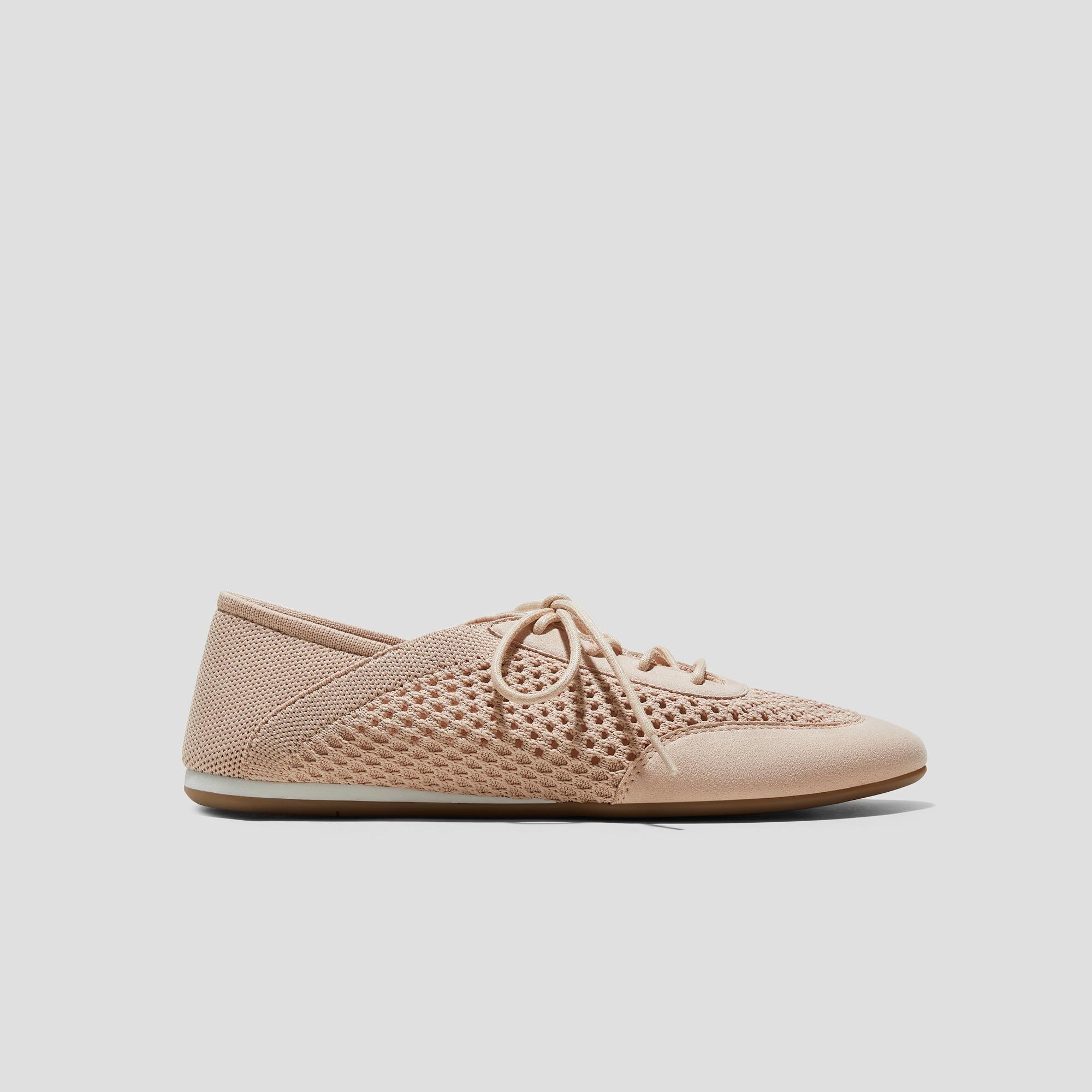 Round-Toe Lace-Up Mesh Sneakers (Yara) Product Image