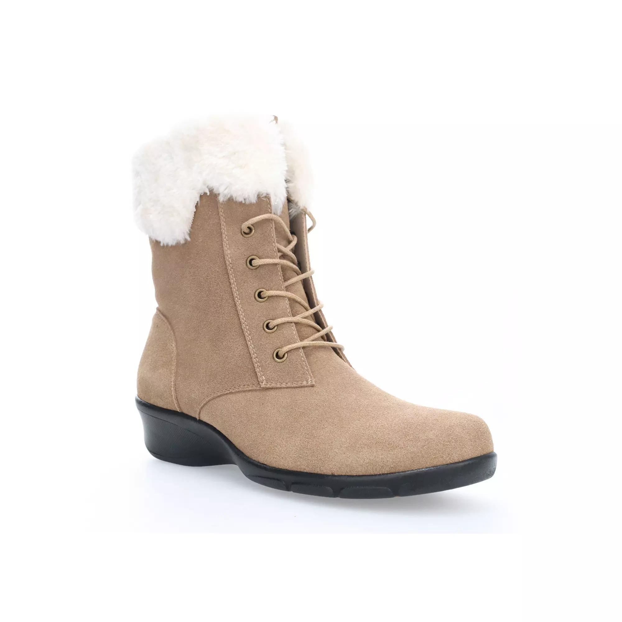 Propet Winslow Women's Suede Winter Boots, Size: 11 Wide, Brown Product Image