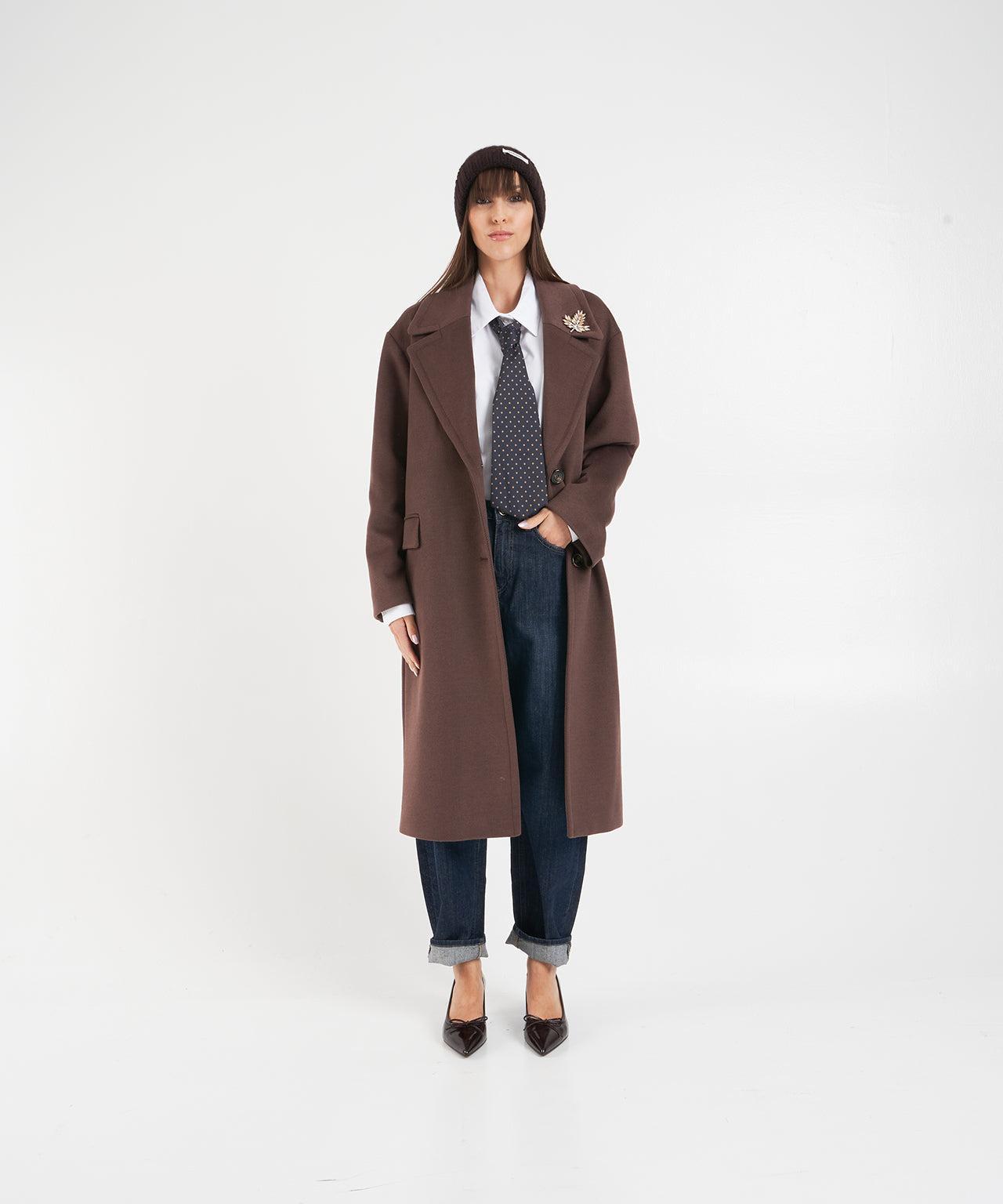 Coat with feather detail Product Image