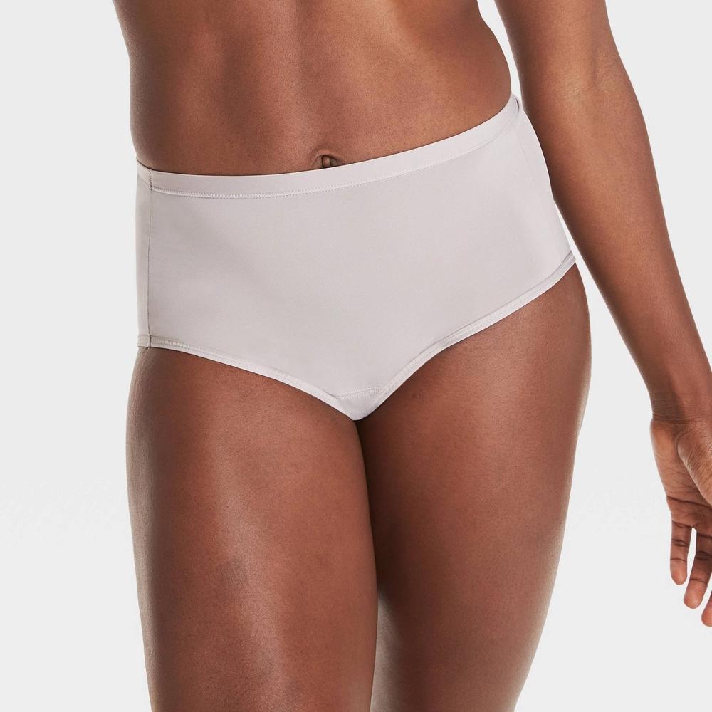 Hanes Women's 3pk Comfort Period and Postpartum Light Leak Protection Briefs - BeigeBlack XL: Midweight Knit, Full Waistband Elastic Product Image