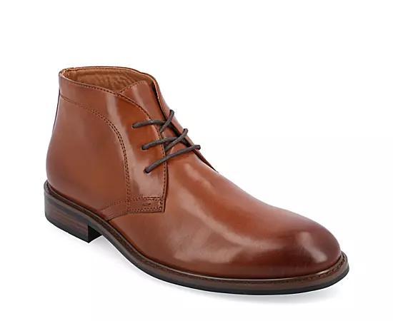 VANCE Linus Men's Tru Comfort Foam Chukka Boots, Size: 8, Red Product Image