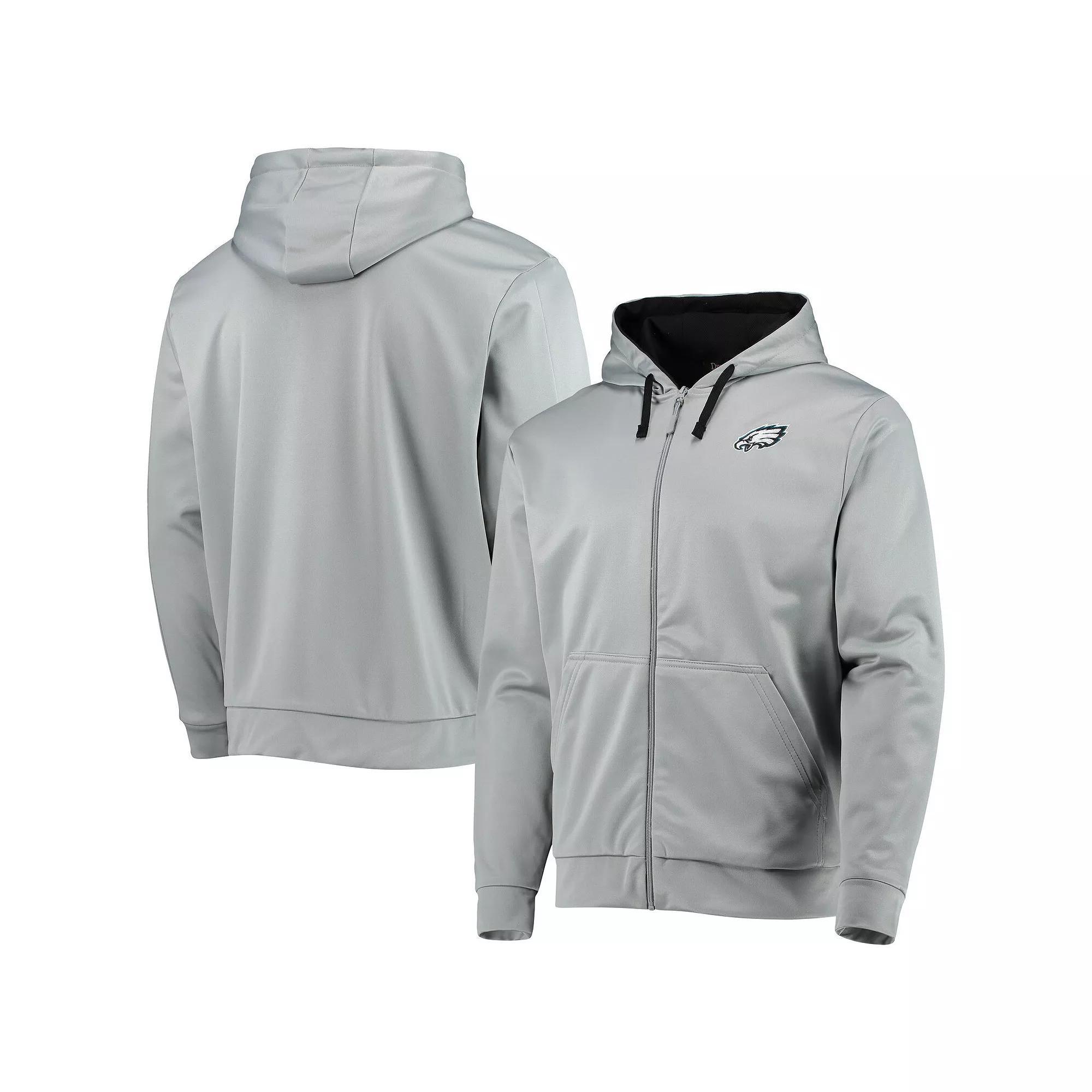 Mens Dunbrooke Gray/Black Philadelphia Eagles Apprentice Full-Zip Hoodie Product Image