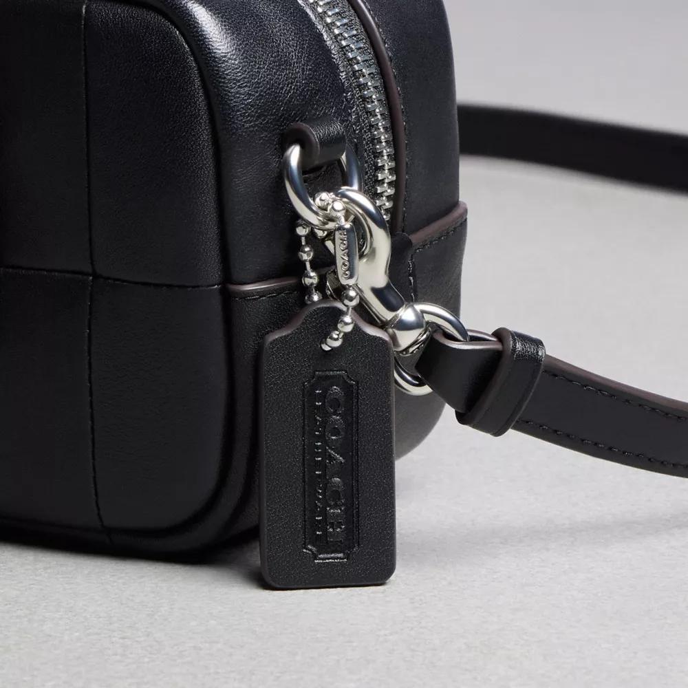 Alter/Ego Mini Satchel Bag In Checkerboard Upcrafted Leather With Crossbody Strap Product Image
