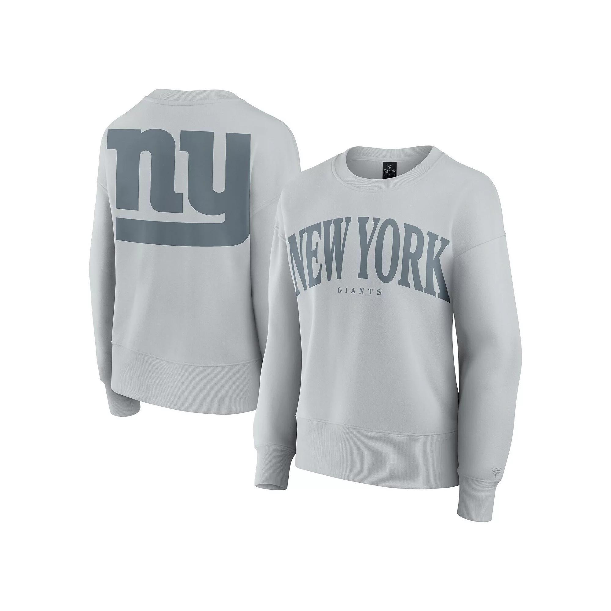 Women's Fanatics  Gray New York Giants Elements Pullover Sweatshirt, Size: 2XL, Grey Product Image