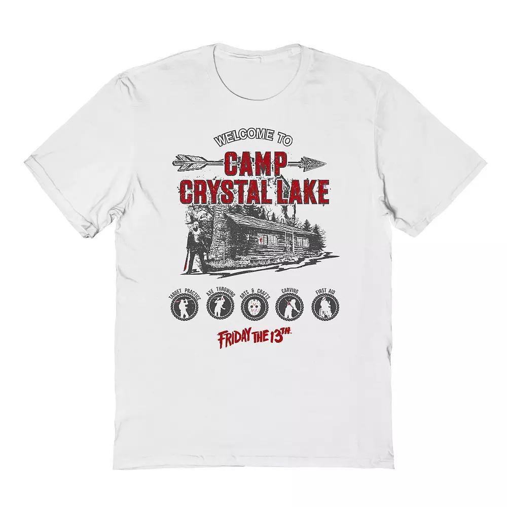 Men's Camp Crystal Lake Activities Graphic Tee, Size: Small, White Product Image