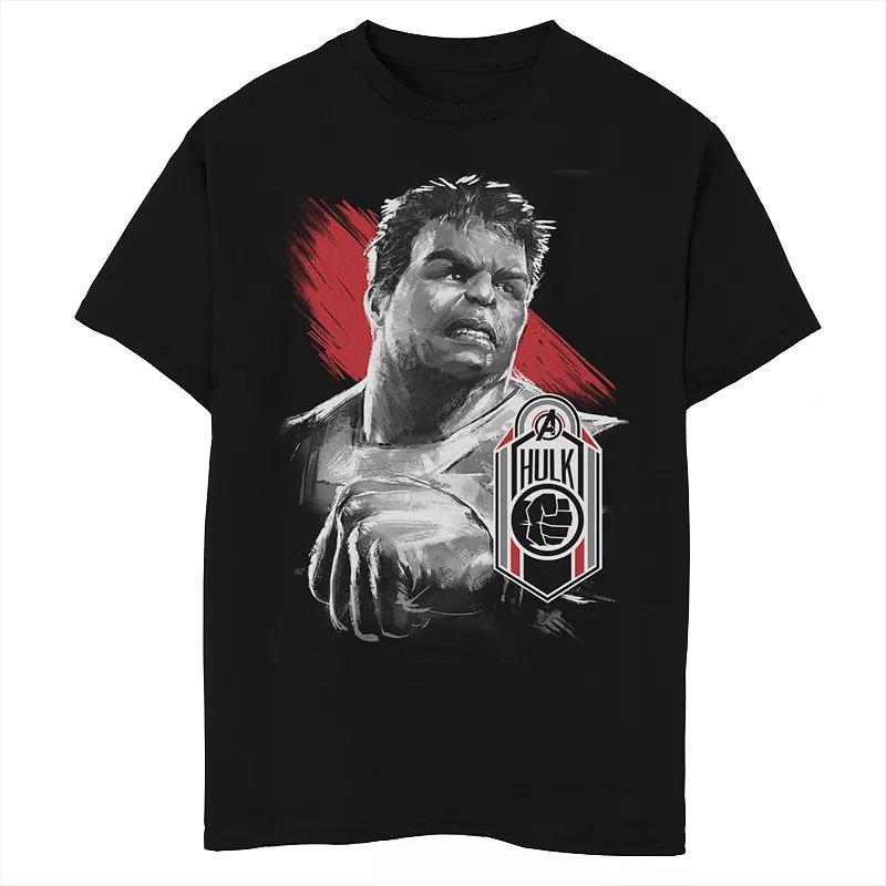 Men's Avengers Hulk Tag Tee, Size: Medium, Black Product Image
