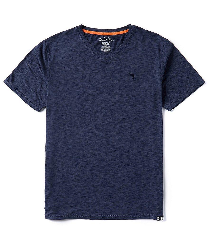 Salt Life Outrigger V-Neck Short Sleeve Knit T-Shirt Product Image