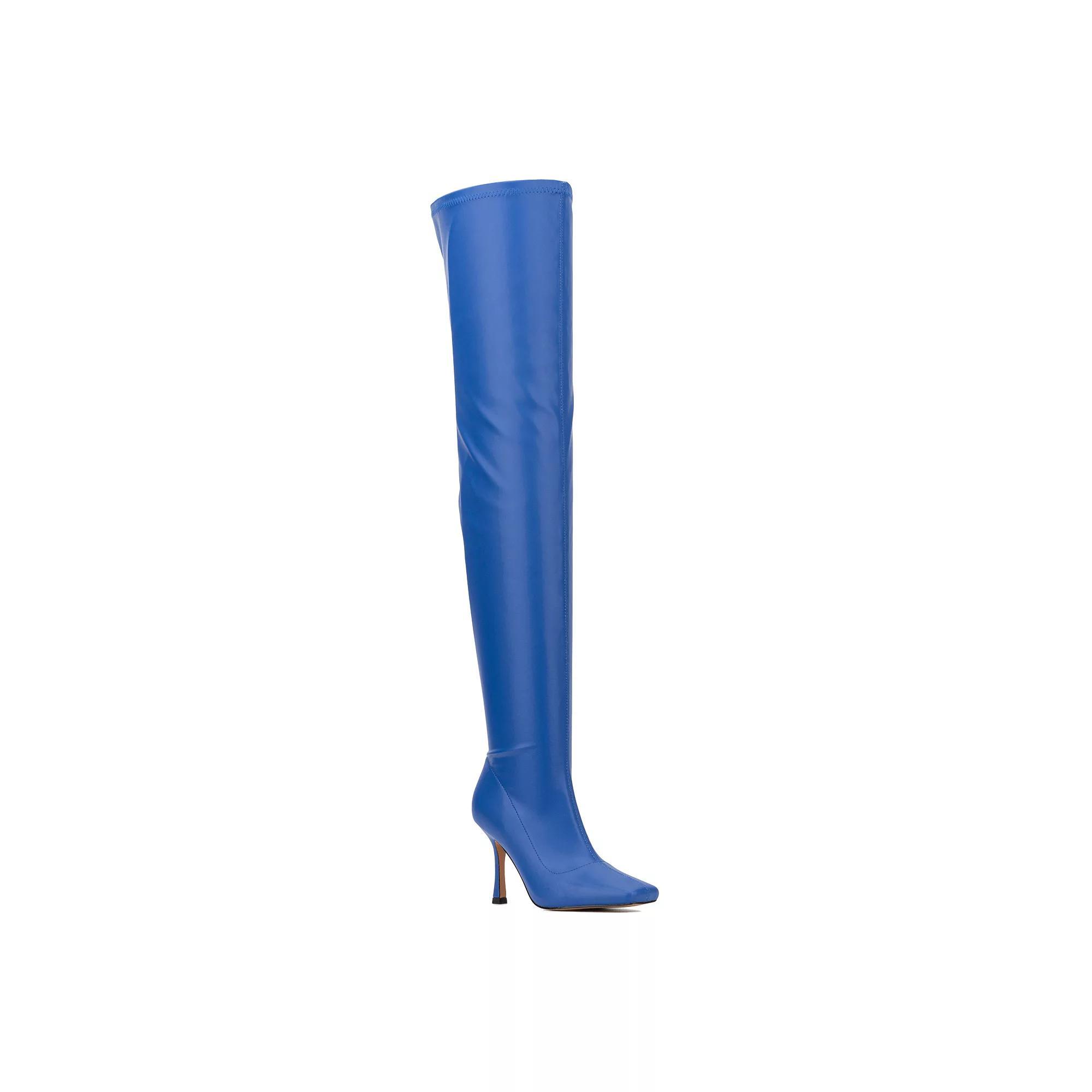 New York & Company Natalia Women's Thigh-High Boots, Size: 6.5, Green Product Image