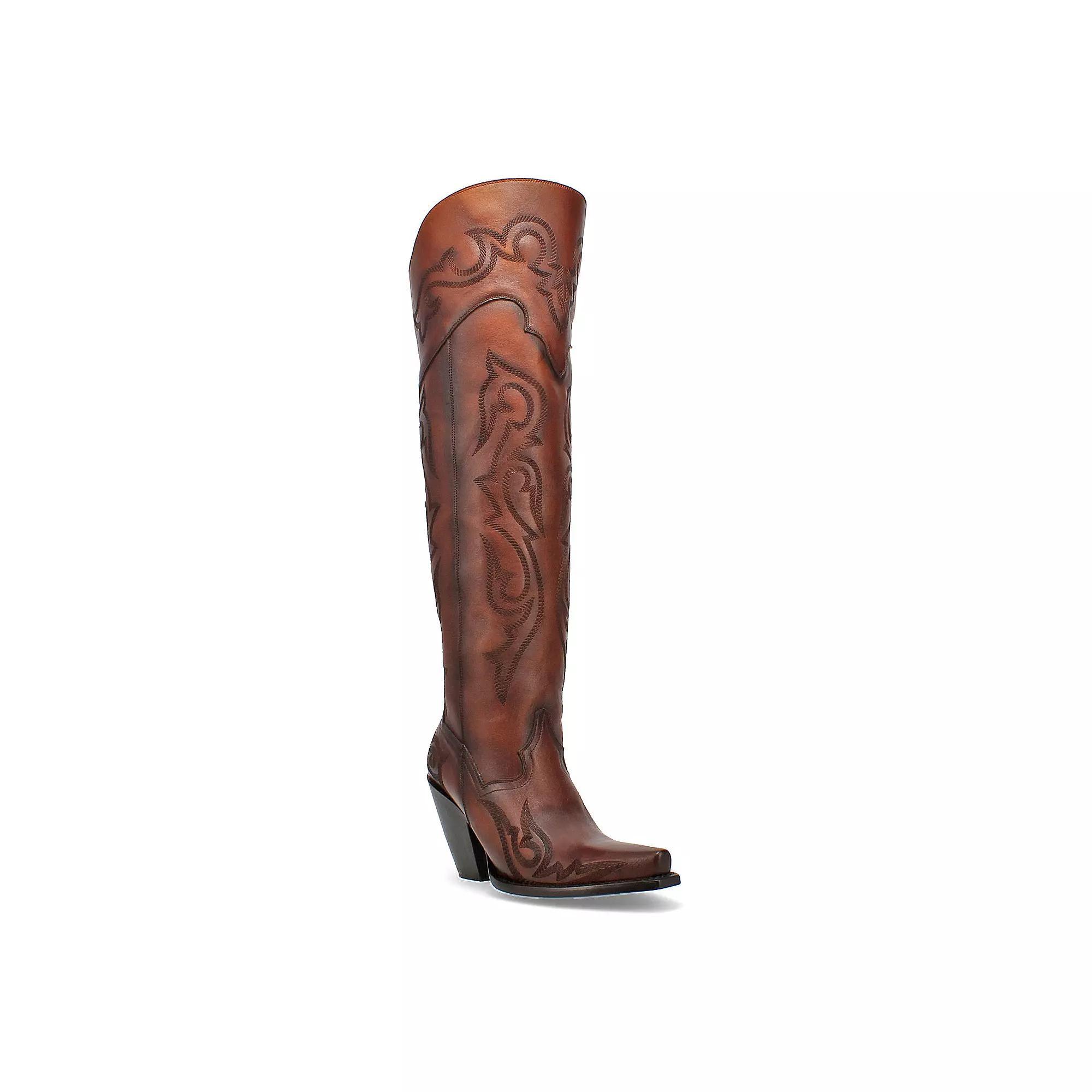 Dan Post Seductress Women's Leather Thigh-High Boots, Size: 8.5, Brown Product Image