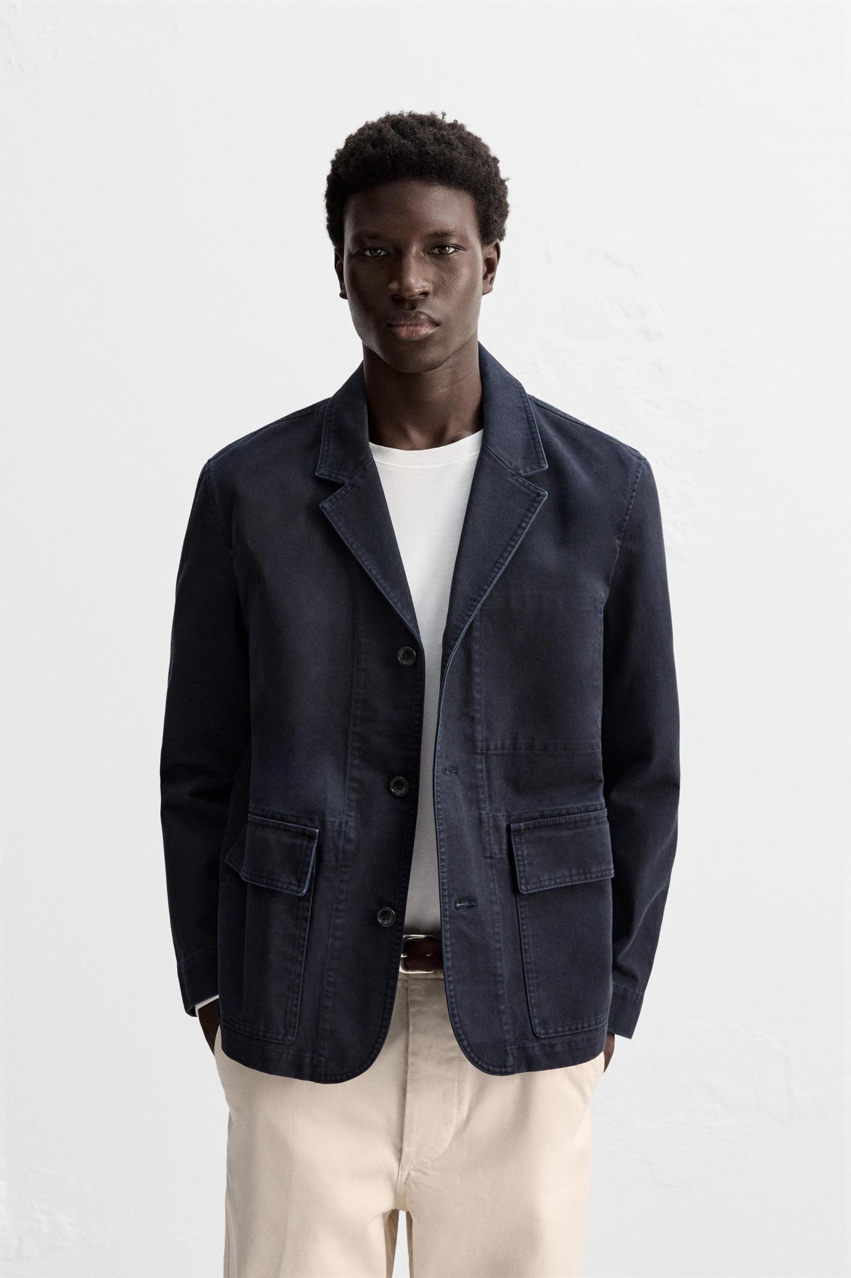 WASHED COTTON JACKET Product Image