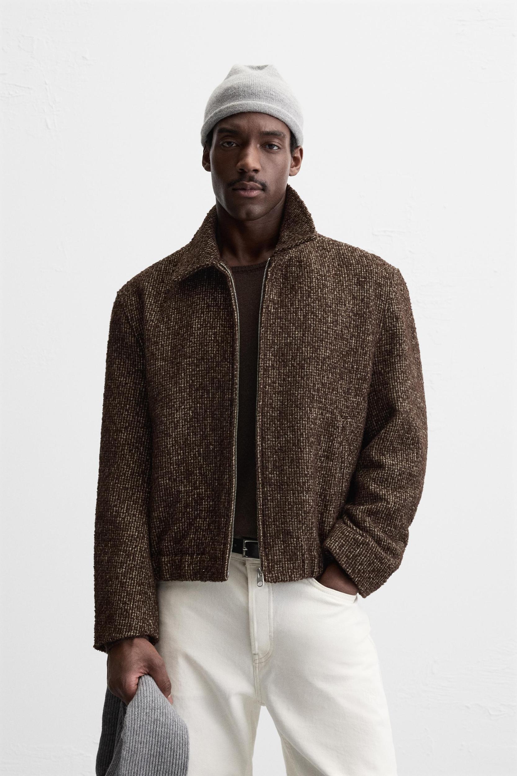 HOUNDSTOOTH TEXTURED JACKET Product Image