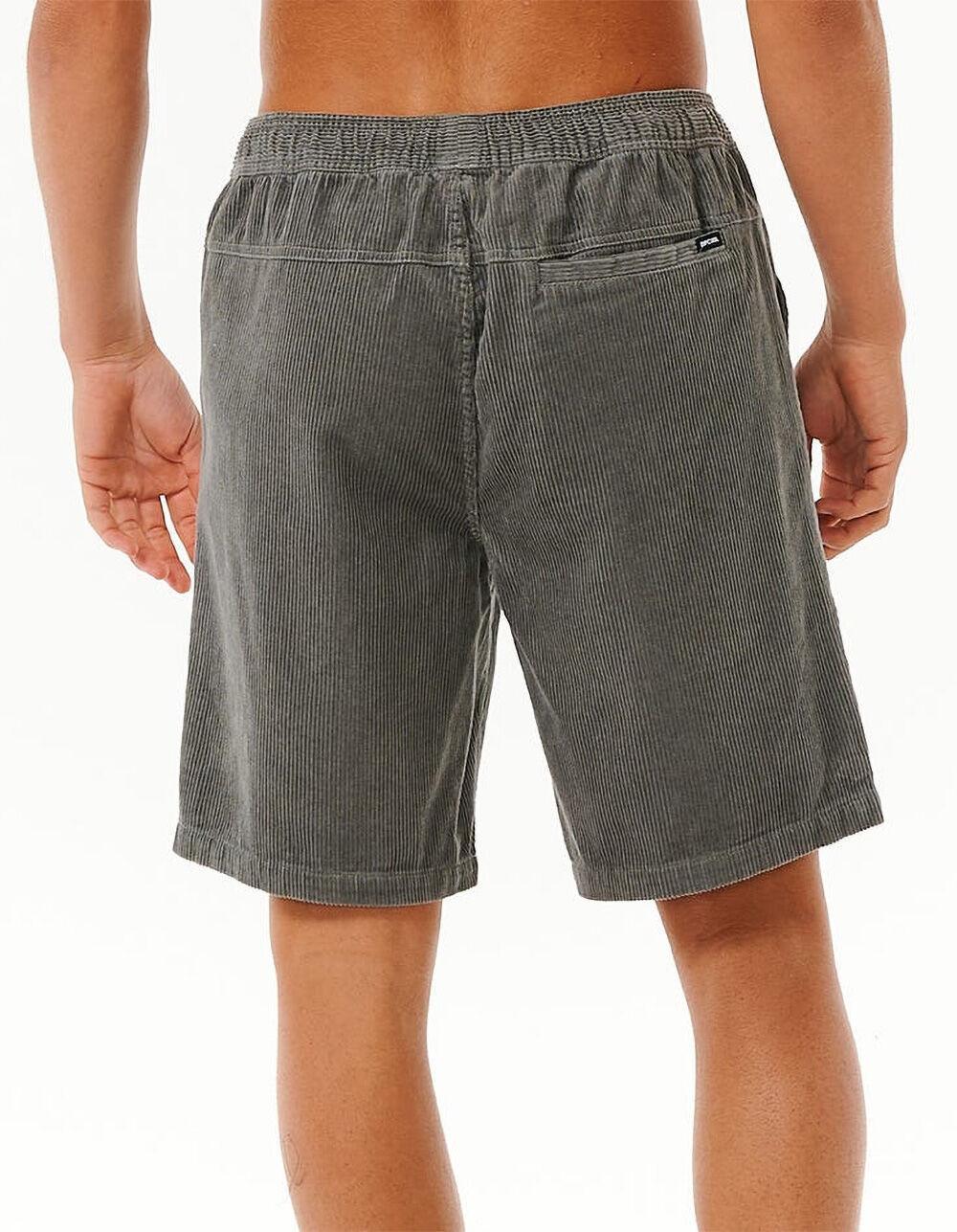 RIP CURL Classic Surf Cord Mens Volley Shorts - CHARCOAL Product Image