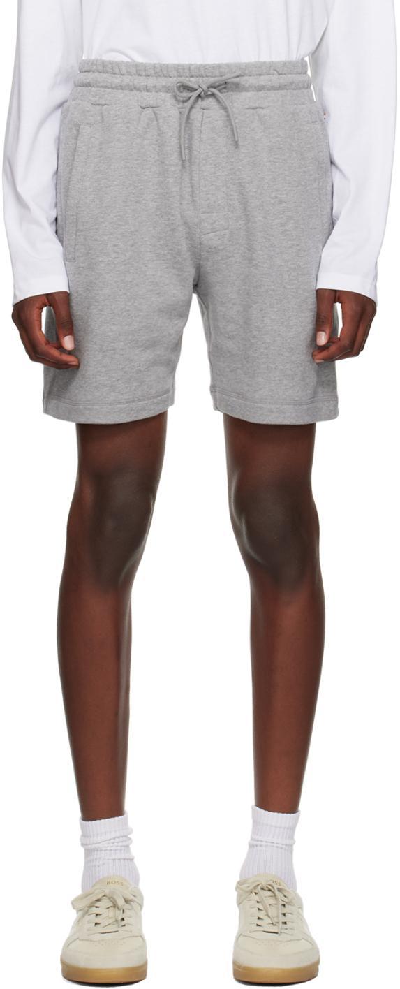 HUGO BOSS Gray Drawstring Shorts In Medium Grey 033 Product Image