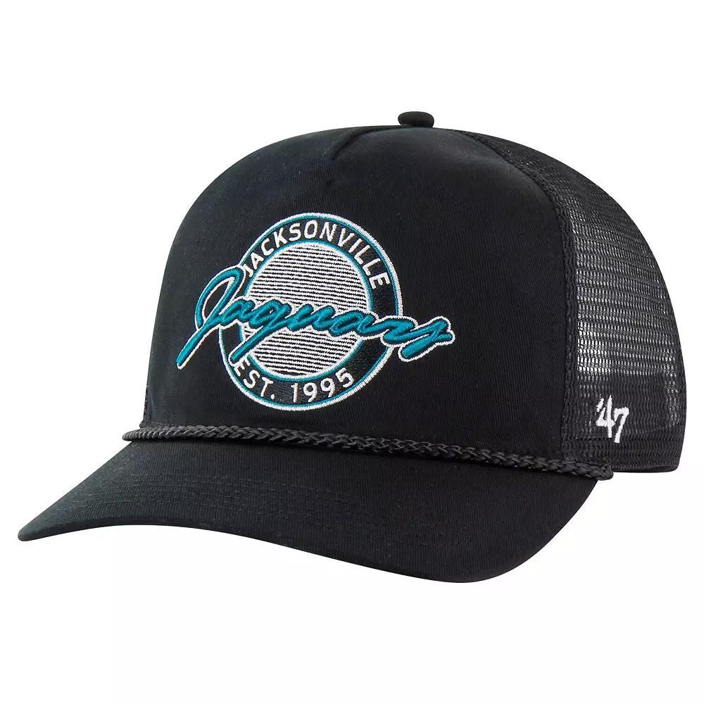 Men's '47 Black Jacksonville Jaguars Promenade Hitch Trucker Adjustable Hat Product Image
