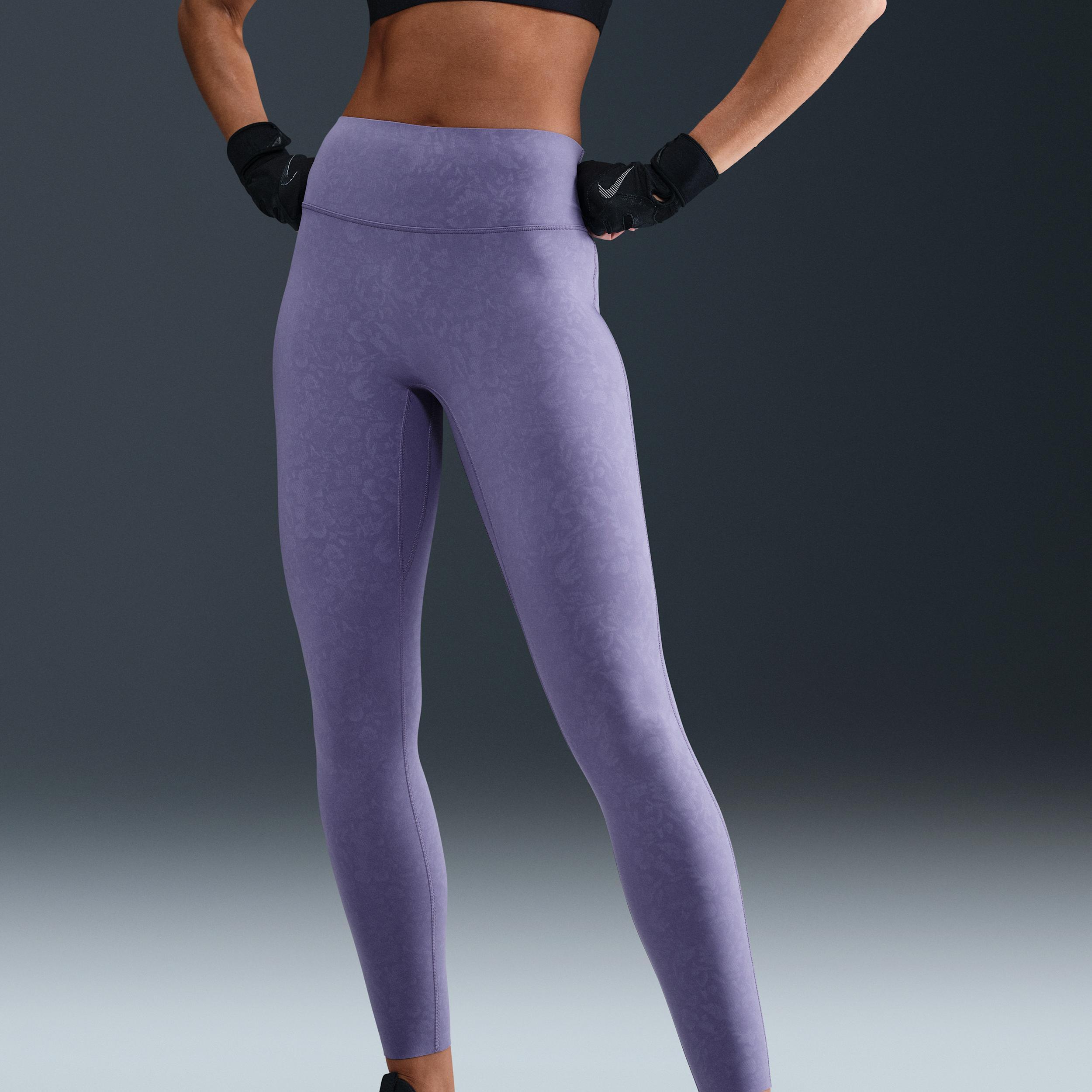Nike Universa Women's High-Waisted 7/8 Floral Leggings with No Front Seam Product Image