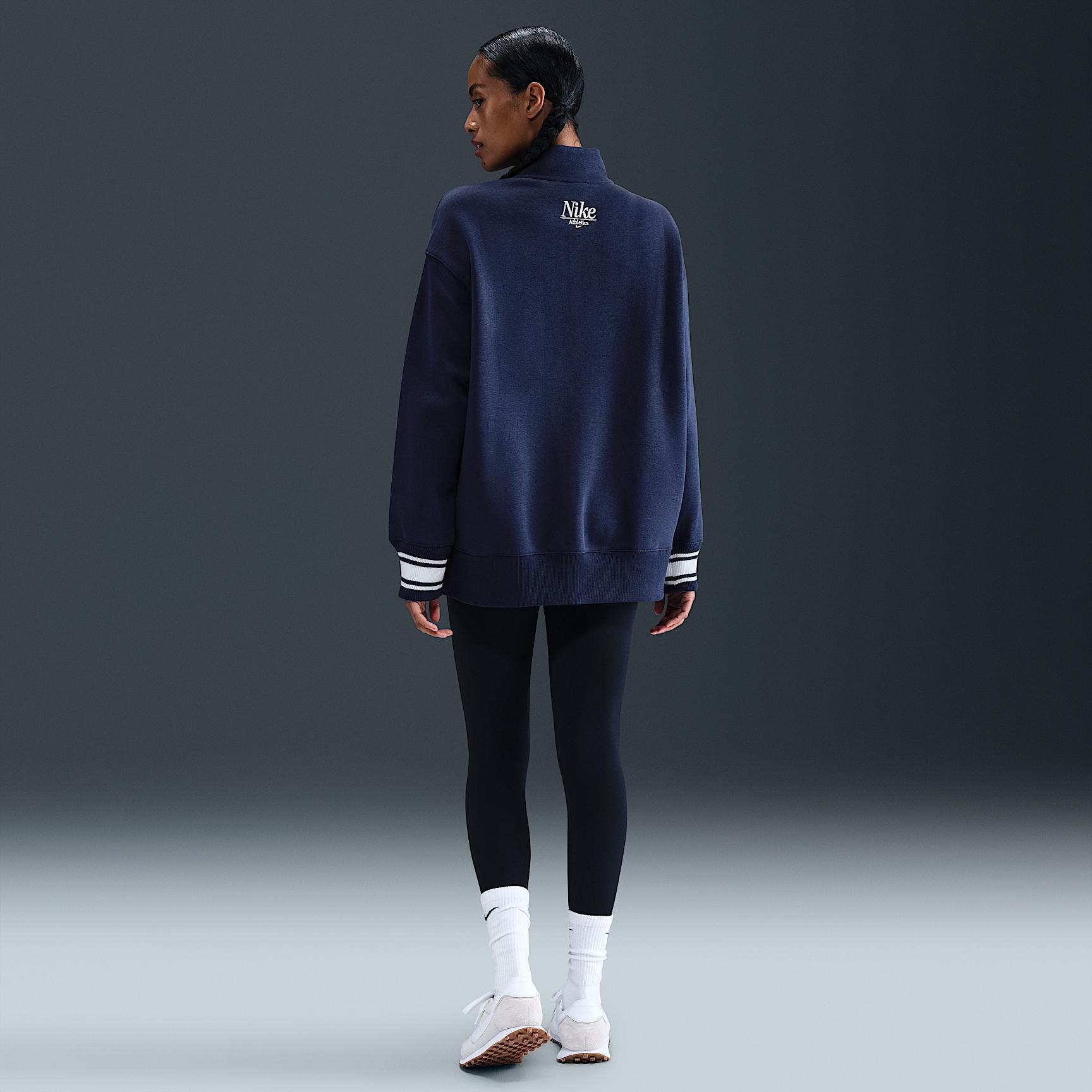 Women's Nike Sportswear Phoenix Fleece Oversized 1/4-Zip Long Sweatshirt Product Image