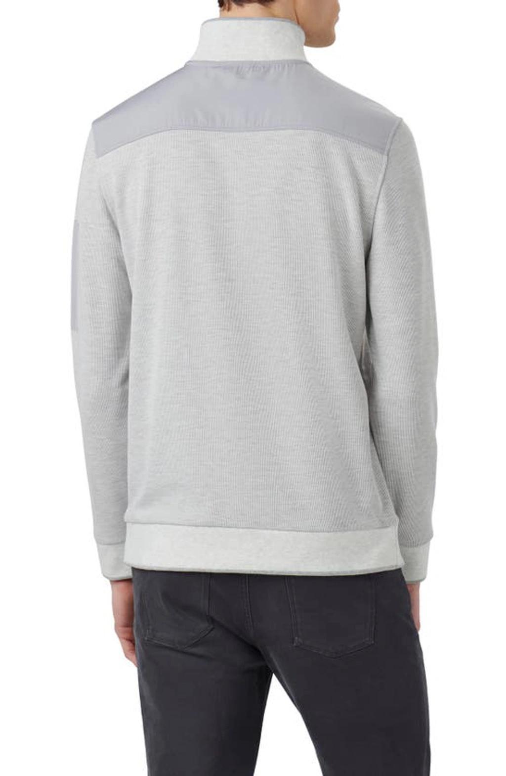 BUGATCHI Quarter Zip Pullover In Chalk Product Image
