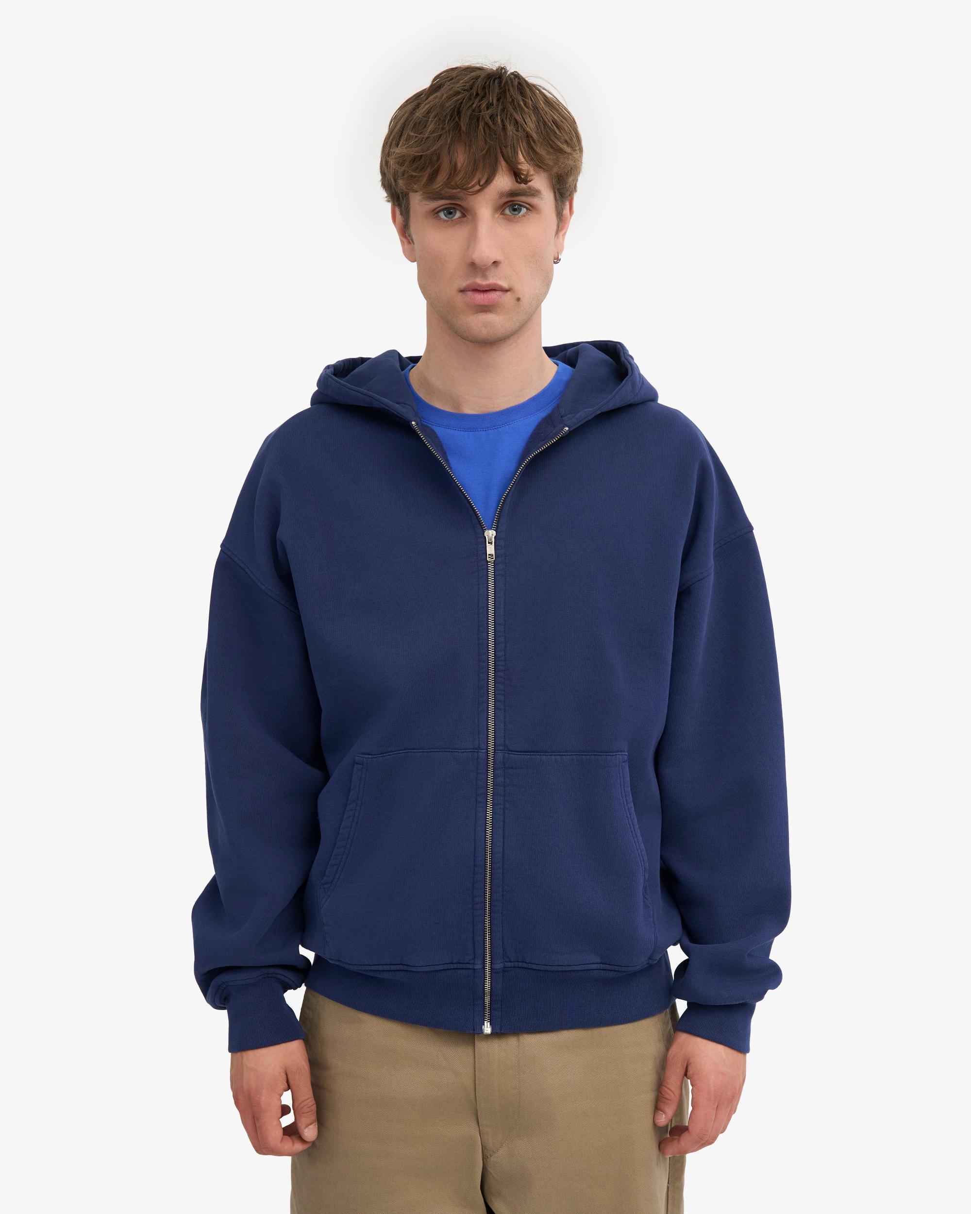 Organic Oversized Zip Hood - Lava Grey Product Image