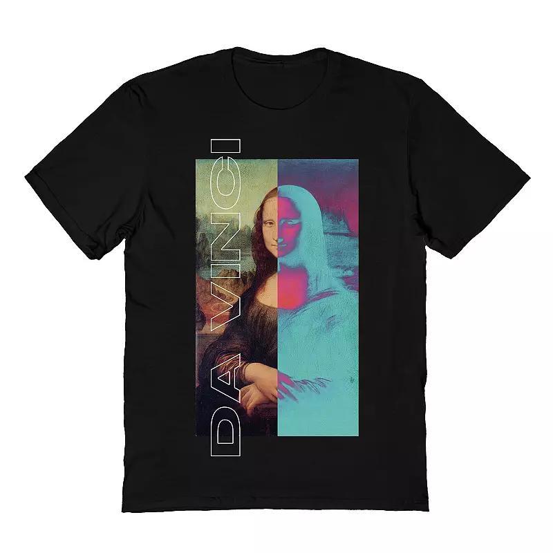Men's Da Vinci Split Tee, Size: Large, Black Product Image
