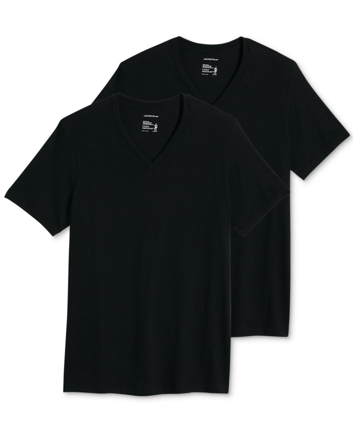 Big & Tall Jockey 2-pack Big Man Classic V-Neck Tees, Mens Product Image