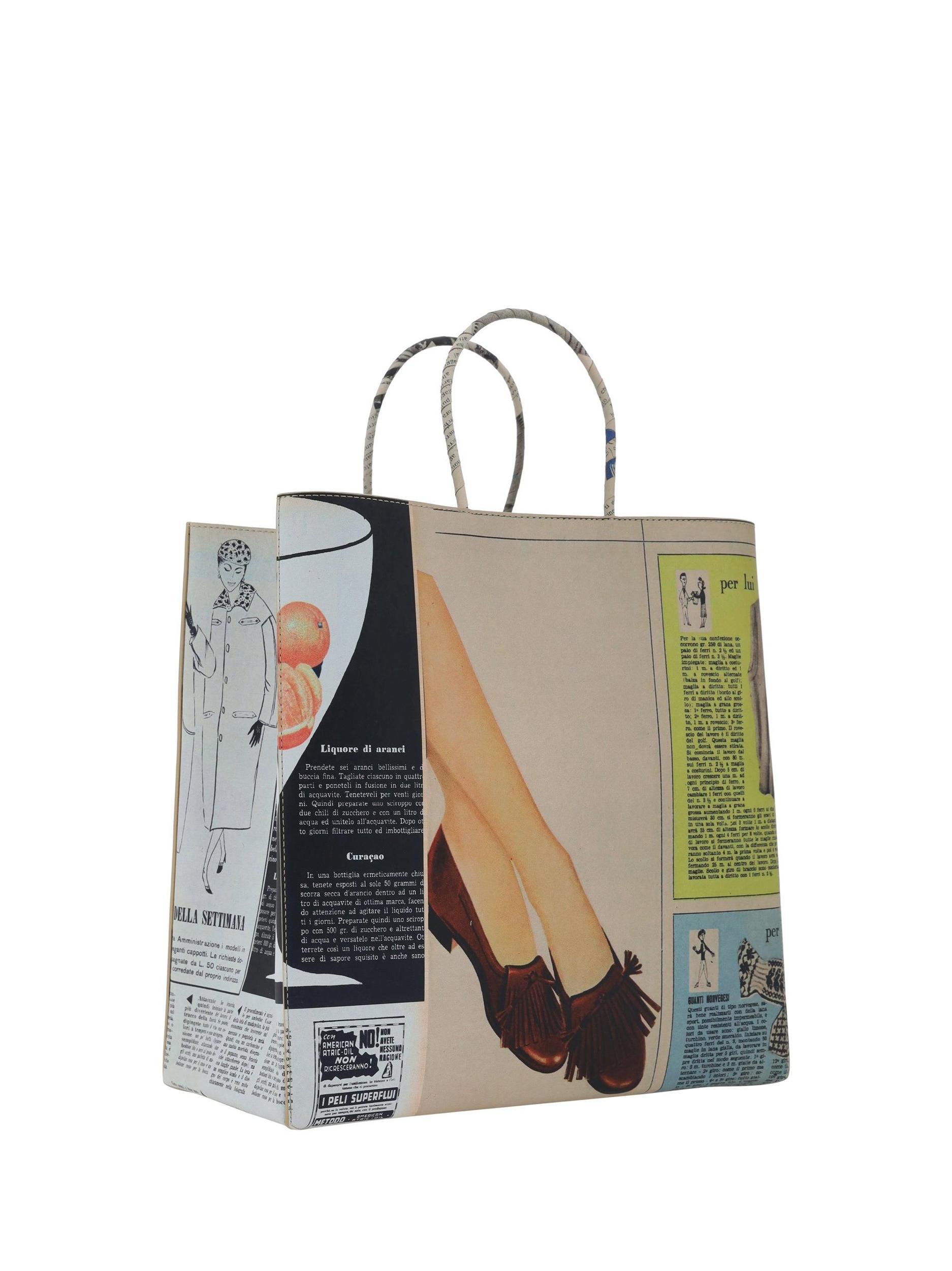 BOTTEGA VENETA Tote Bag Newspaper Printed In Multicolor Product Image