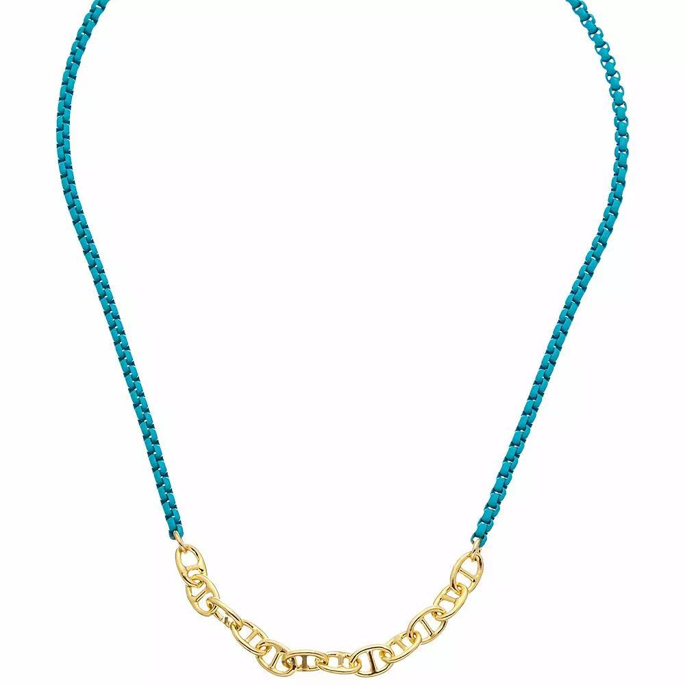 Juvell 18k Gold Plated Two Tone Necklace, Women's, Size: 16-18" ADJ, Gold Tone Product Image