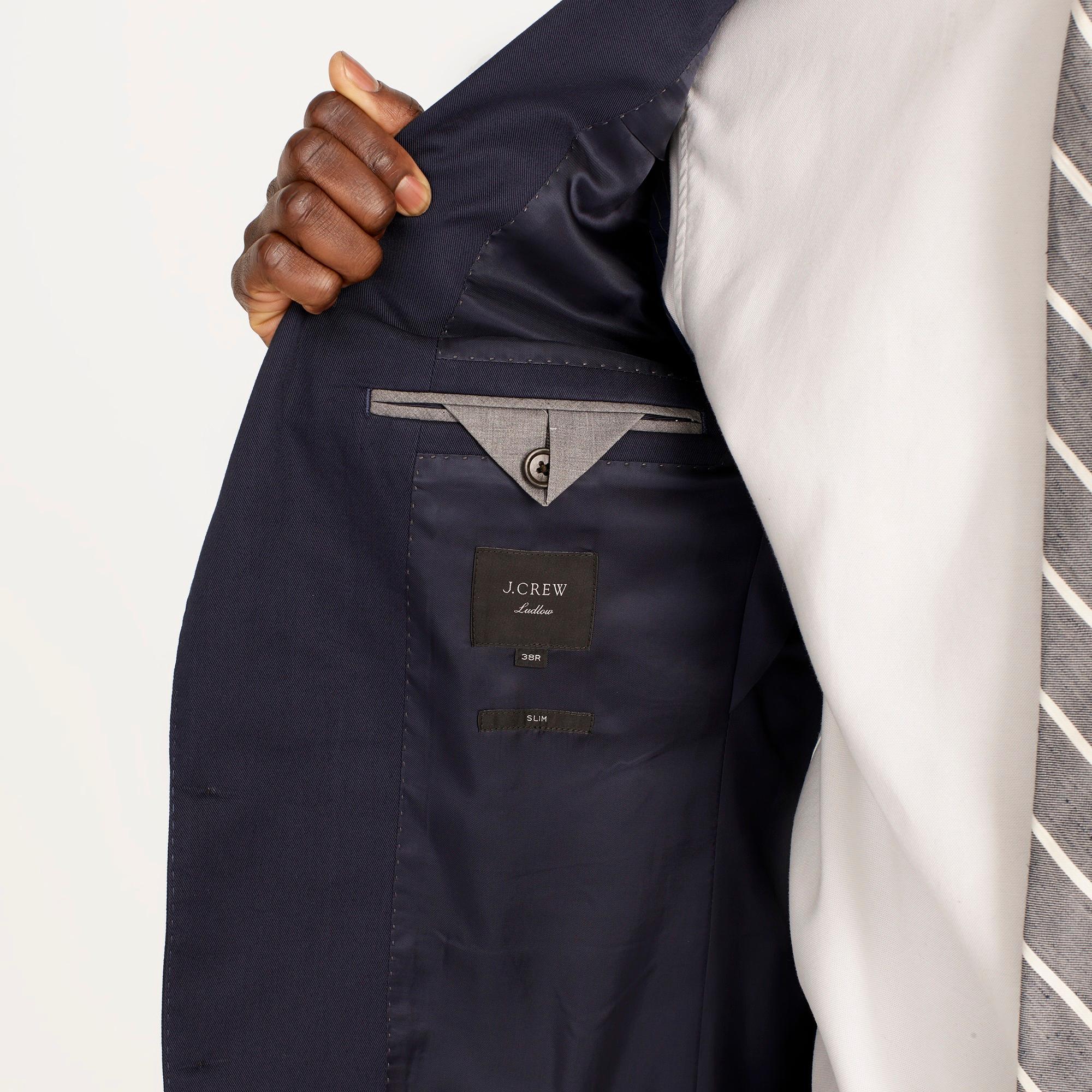 Ludlow Slim-fit suit jacket in Italian chino Product Image