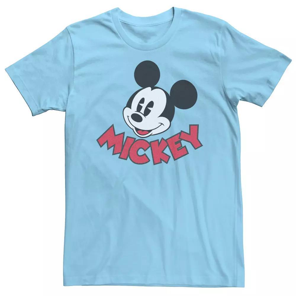 Disney's Mickey Mouse Looking Men's Tee, Size: Small, Light Blue Product Image