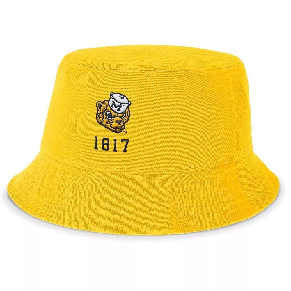 Men's Nike Gold Michigan Wolverines Legacy Apex Bucket Hat, Size: Medium Product Image