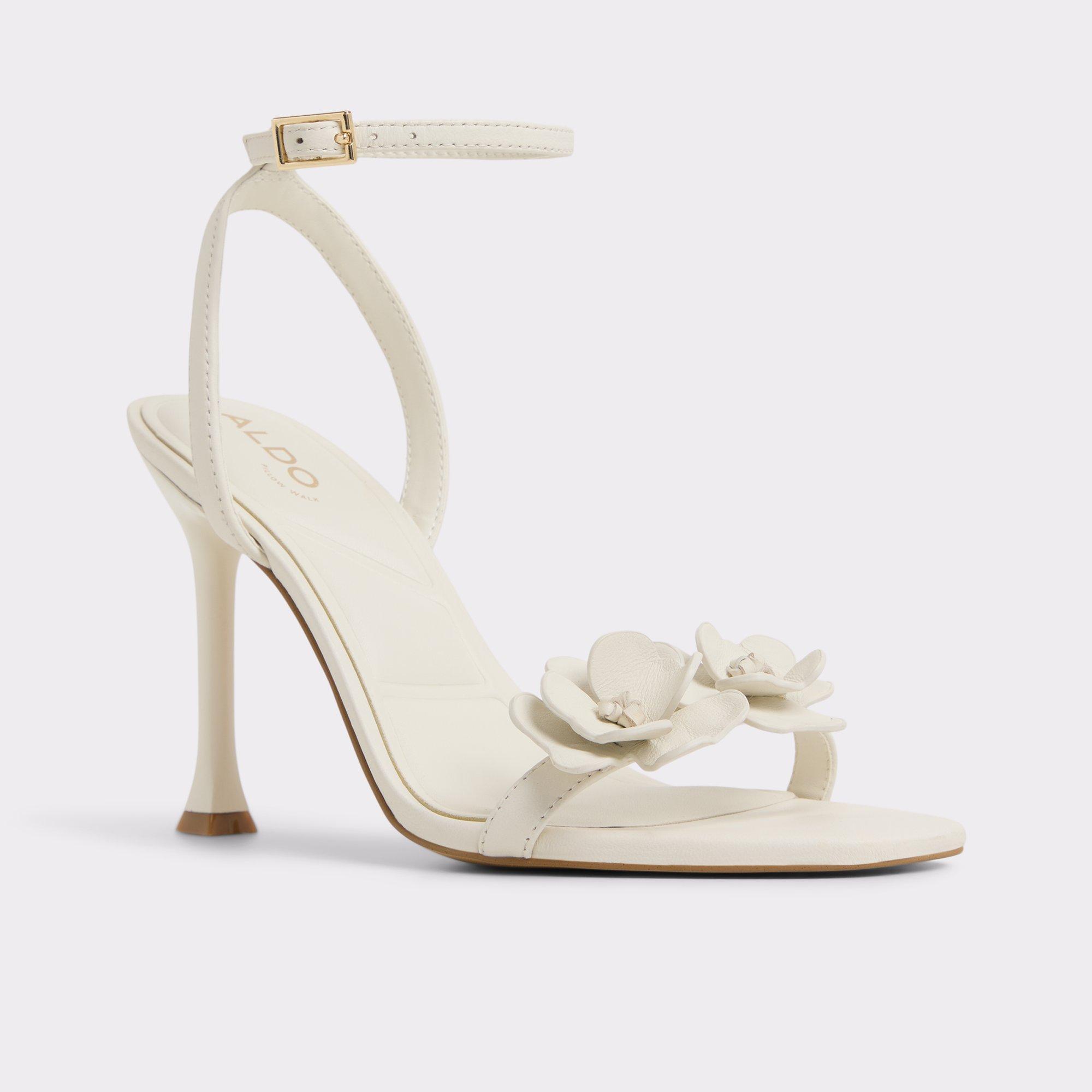 ALDO Daisylily - Women's Heeled Sandal Sandals - White, Size 13 Product Image