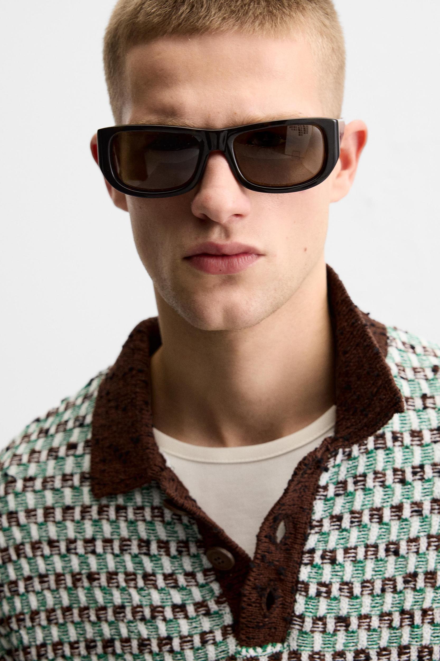 JACQUARD KNIT POLO Product Image