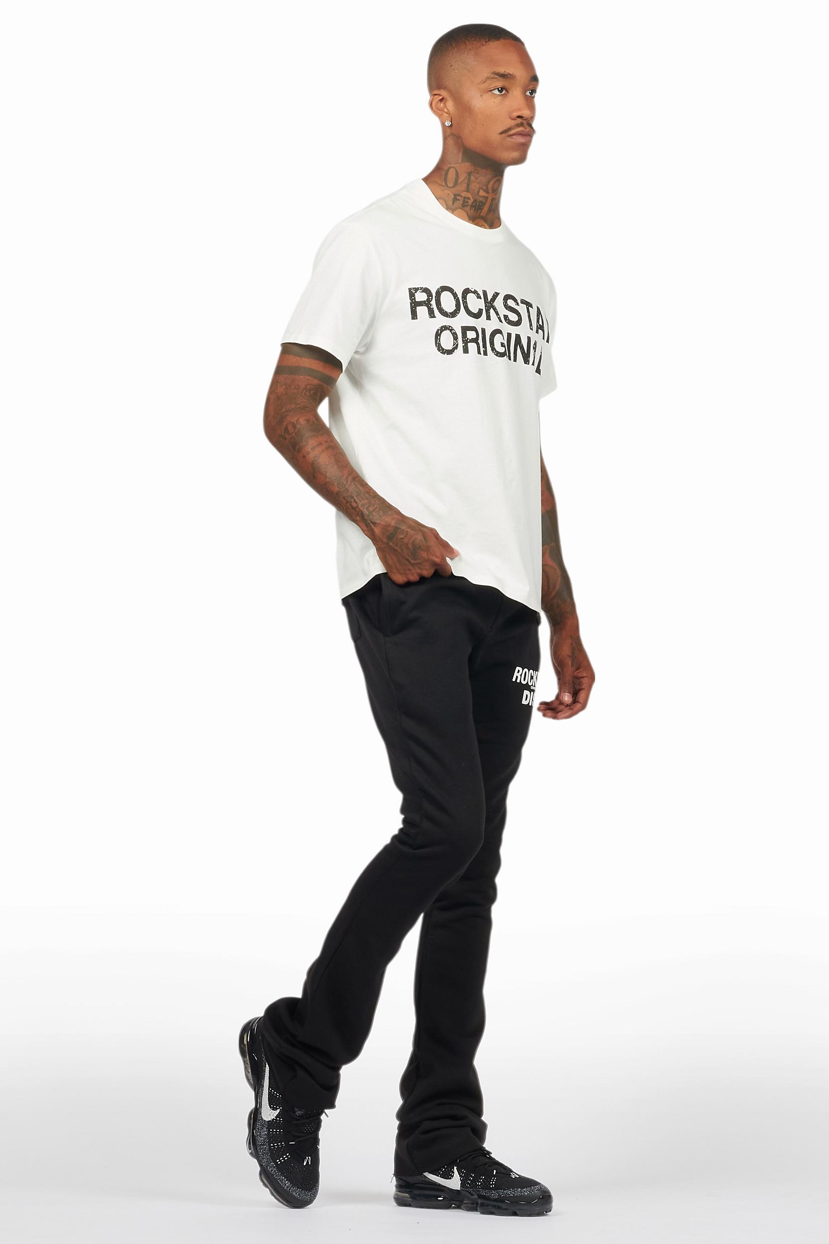 Alpine Black Stacked Flare Pant Male Product Image