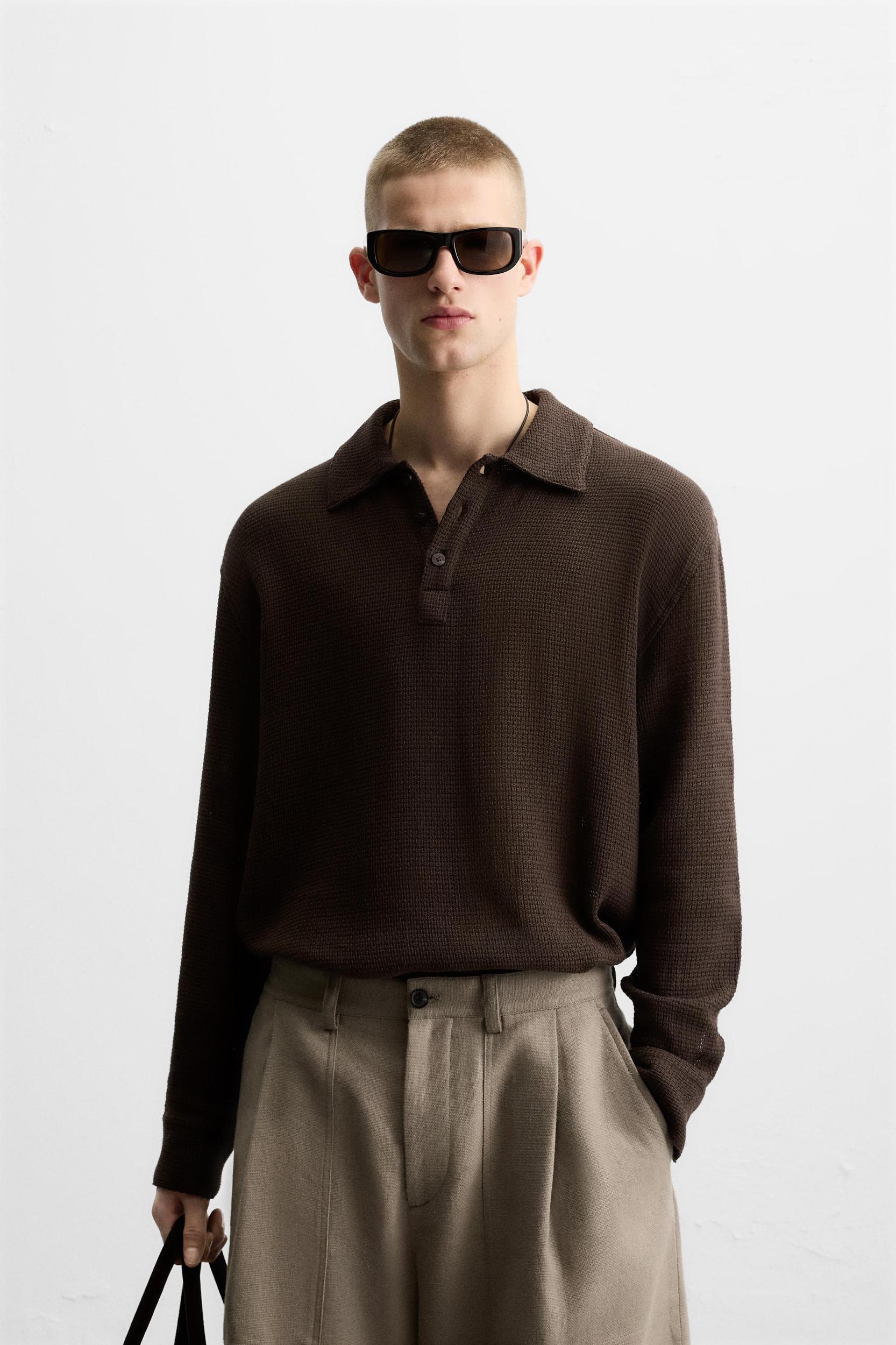 TEXTURED POLO SHIRT Product Image