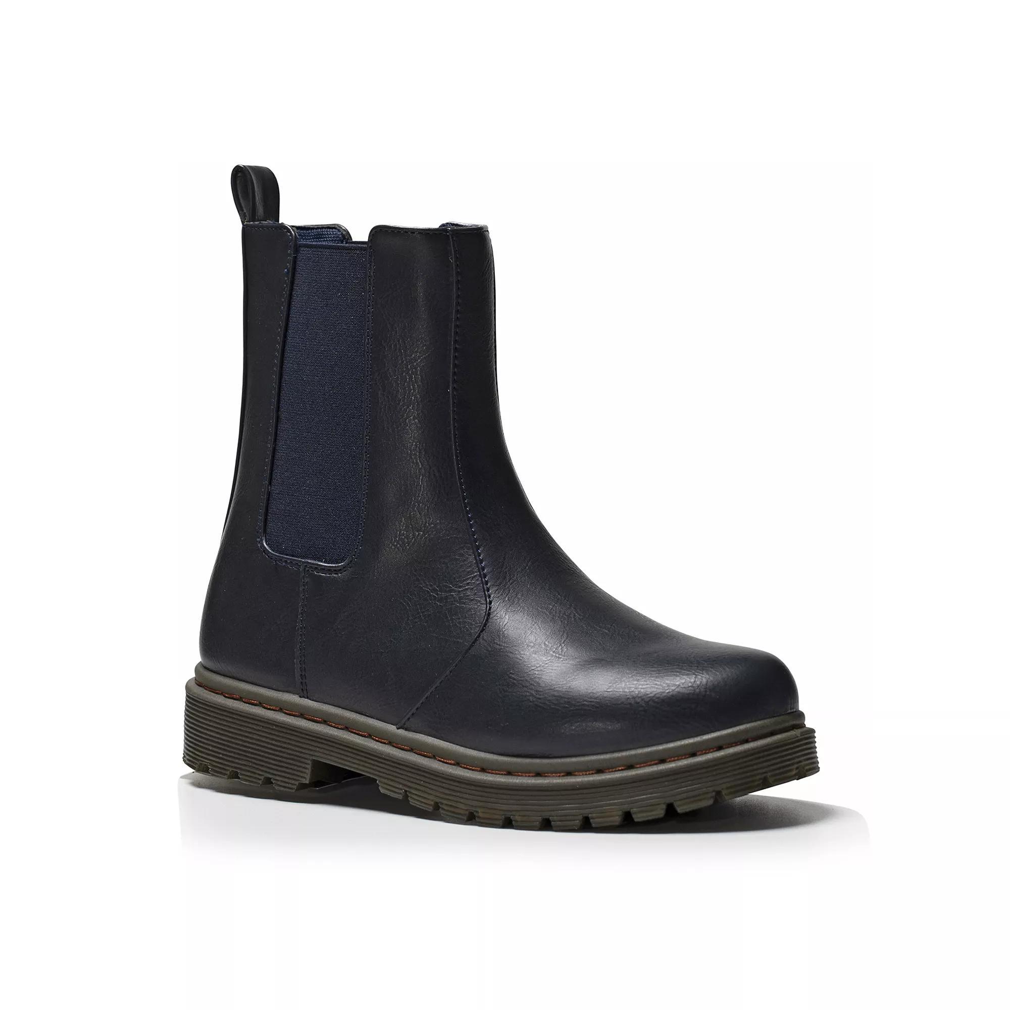 Henry Ferrera Classic Womens Chelsea Boots Blue Product Image