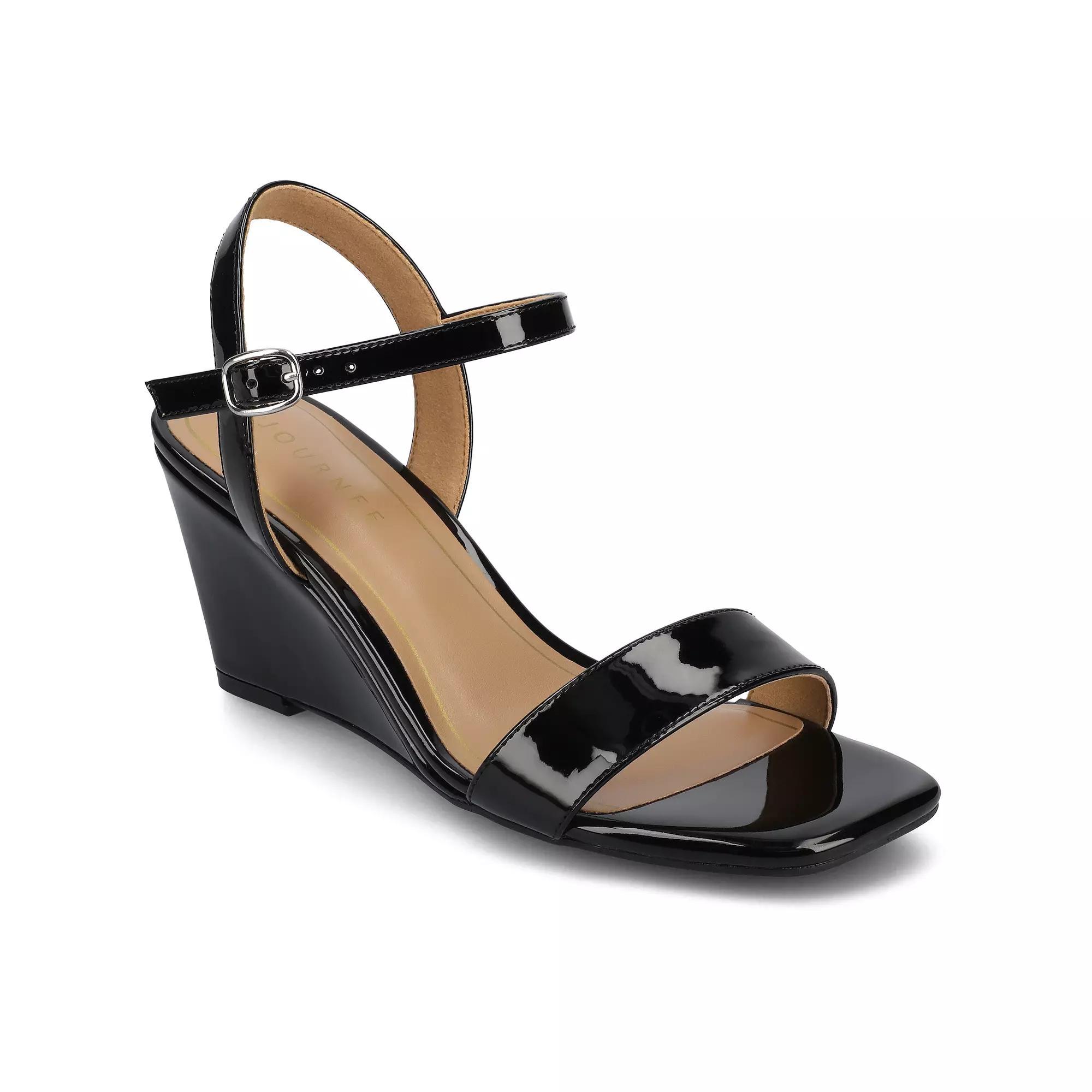 Journee Collection Womens Clayr Wedge Sandal Product Image