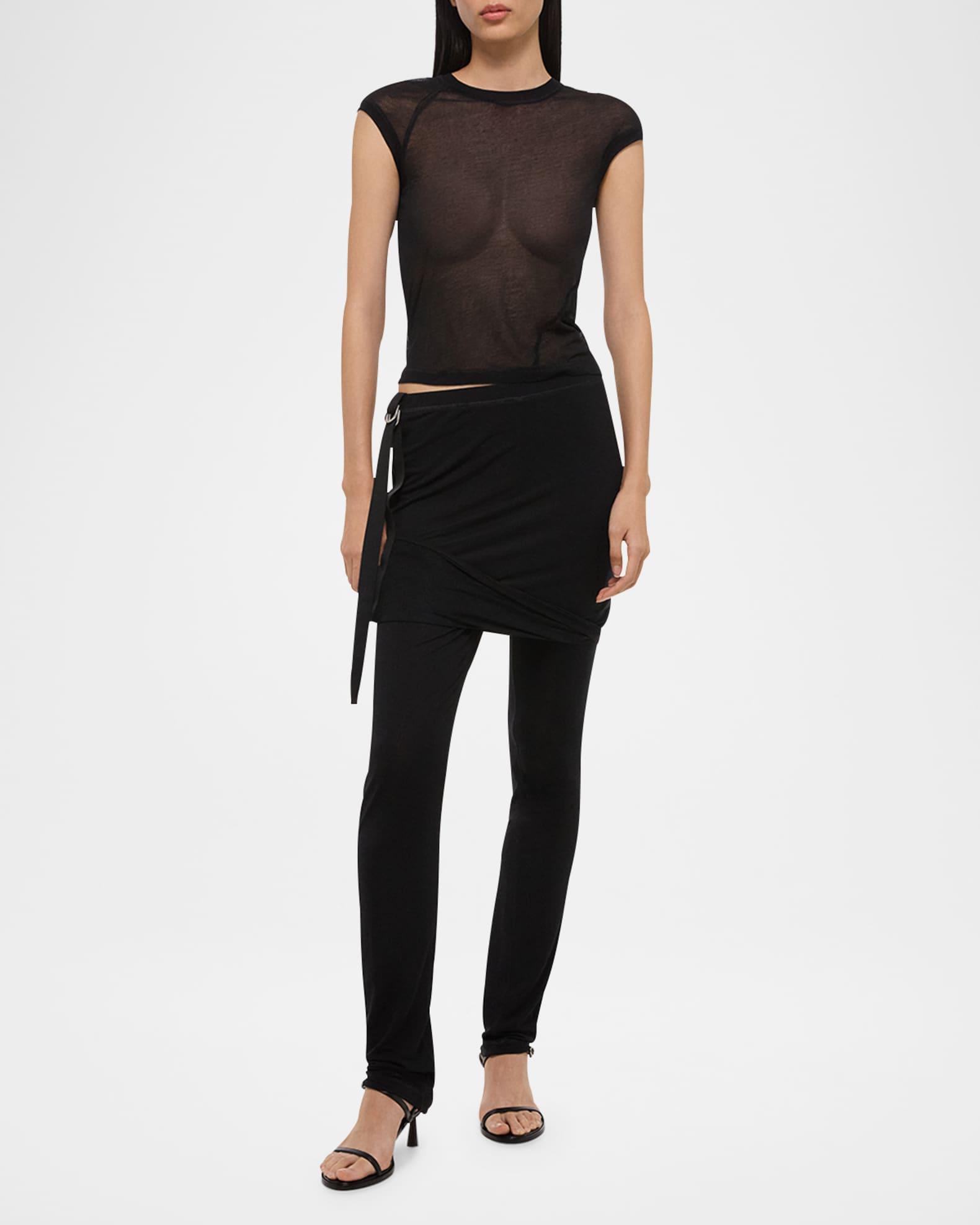 Twisted Sheer Crewneck Top Product Image