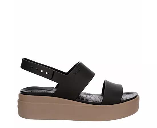 Crocs Womens Brooklyn Low Wedge Platform Sandals Product Image