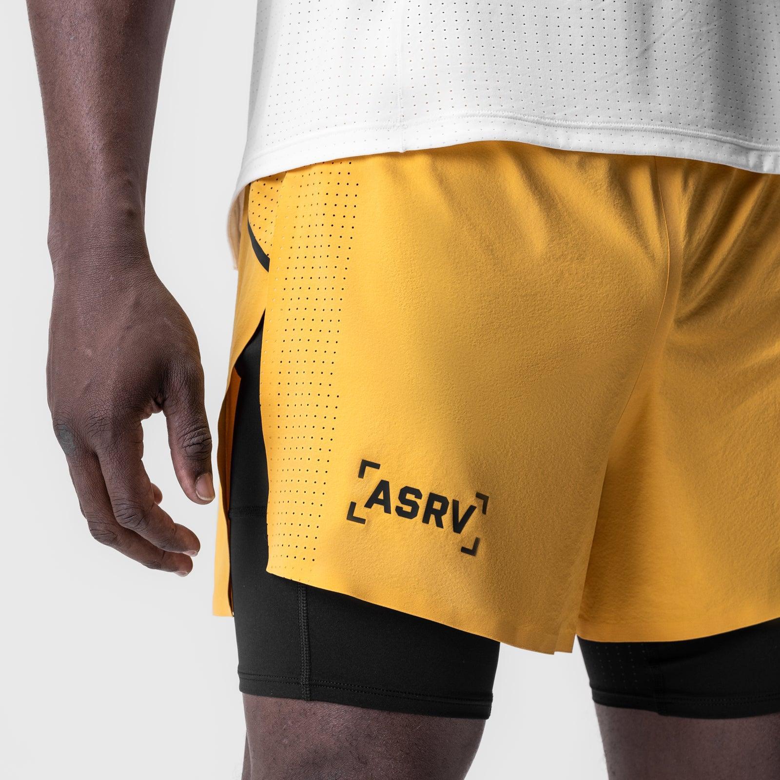 0951. Aerotex™ 4" High Split Liner Short - Amber Product Image