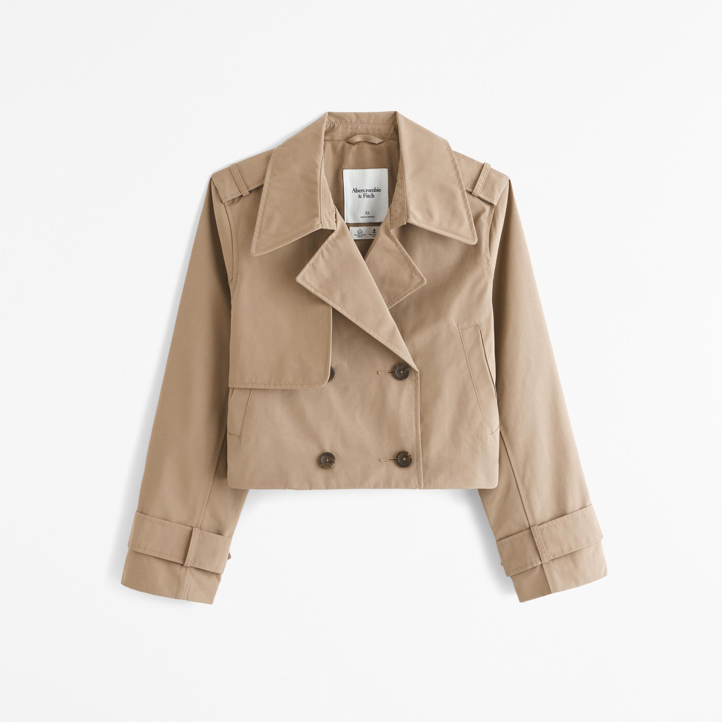 Cropped Trench Coat Product Image
