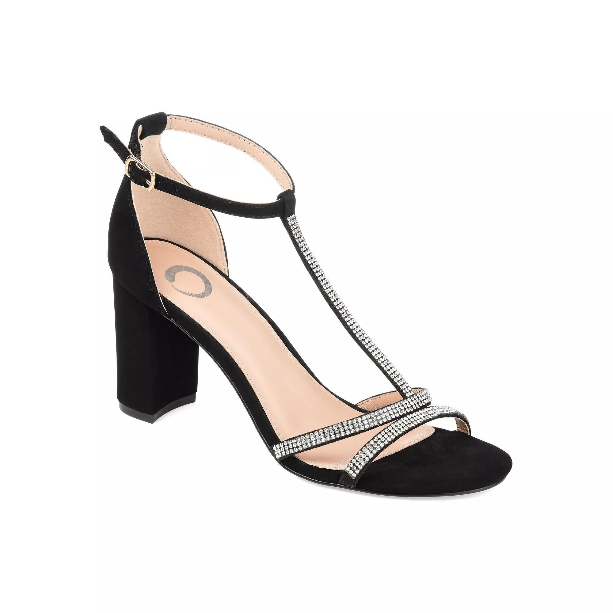 Journee Denali Women's Dress Sandals, Size: 10, Black Product Image