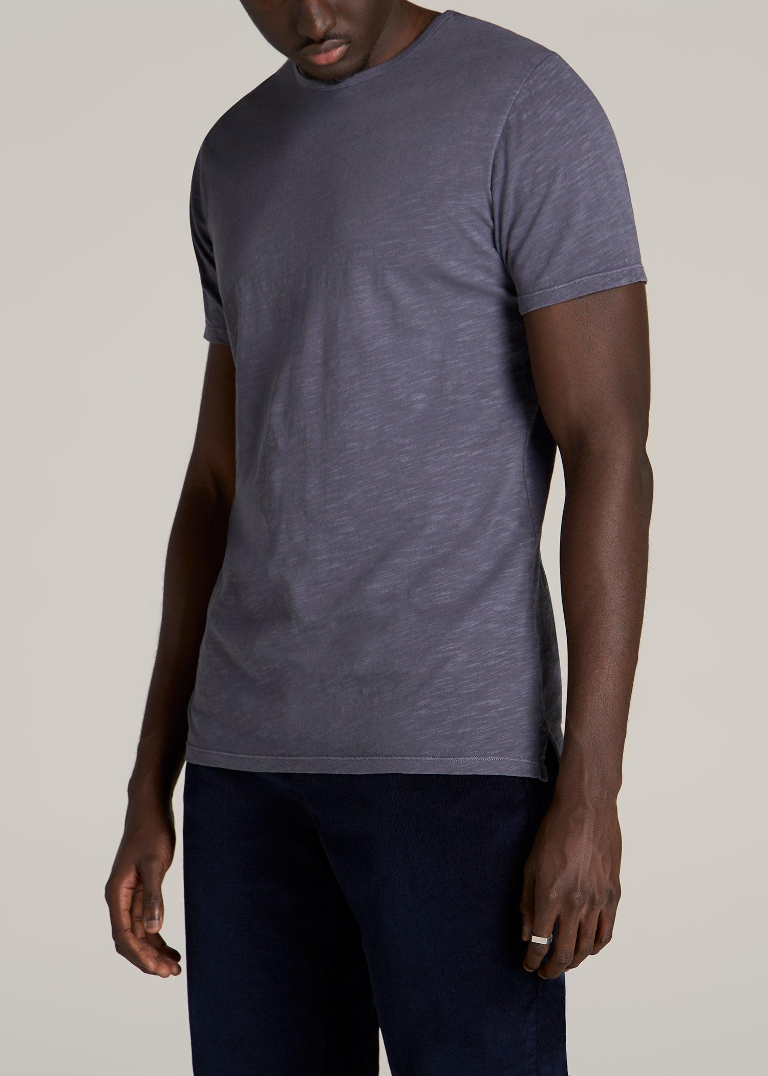 REGULAR-FIT Slub Tee in Grey Blue - Tall Men's Shirts Product Image