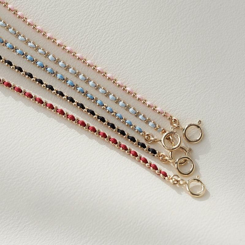 String Sterling Silver Bracelet Product Image
