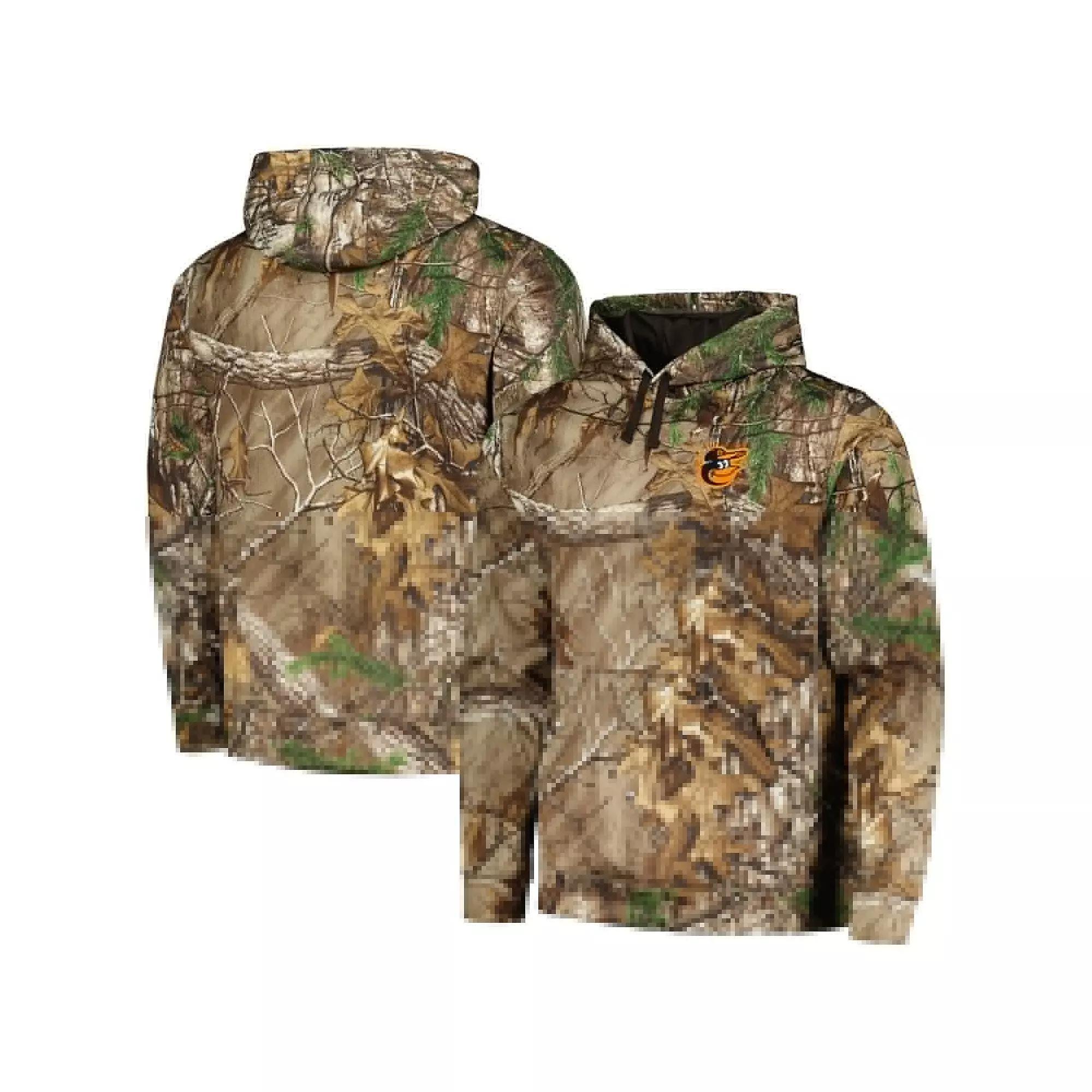 Men's Dunbrooke Camo Baltimore Orioles Champion Realtree Pullover Hoodie, Size: 3XL, Green Product Image
