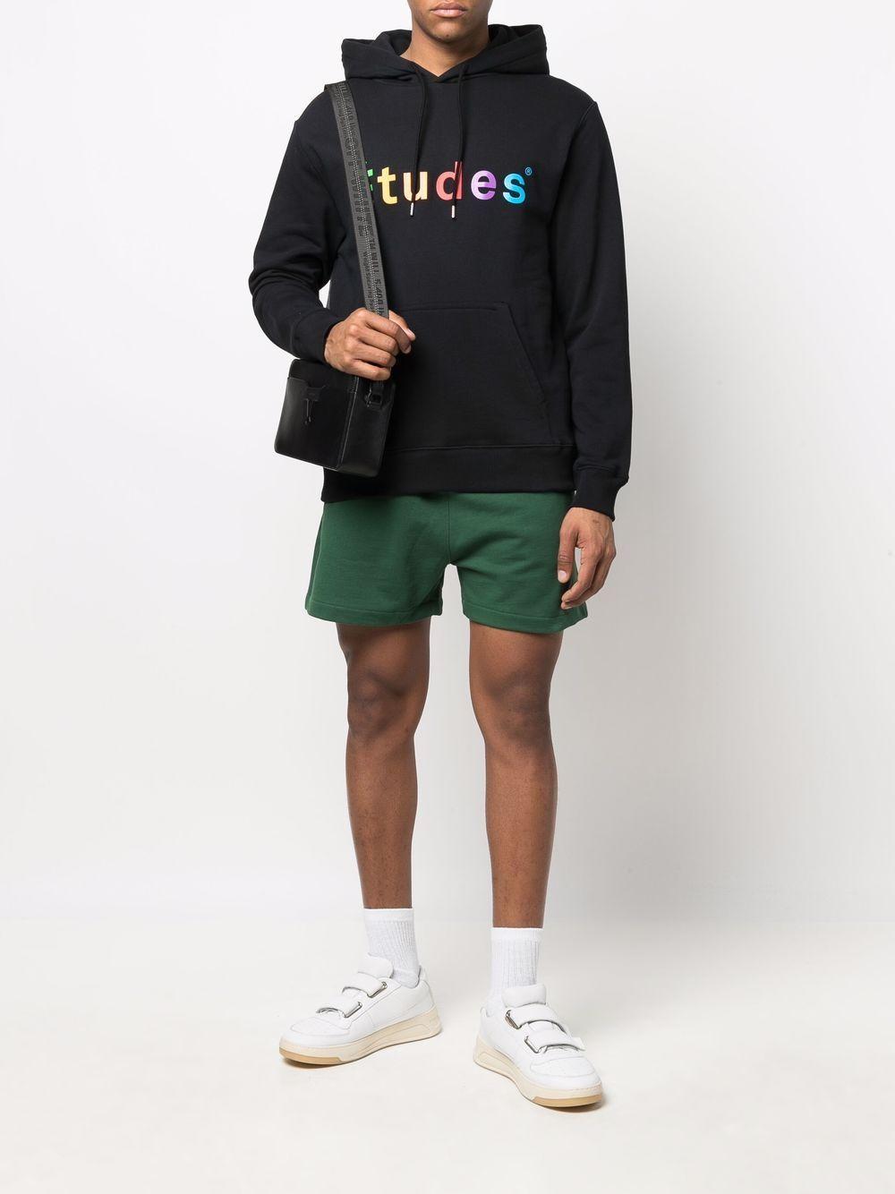 logo-print cotton hoodie Product Image